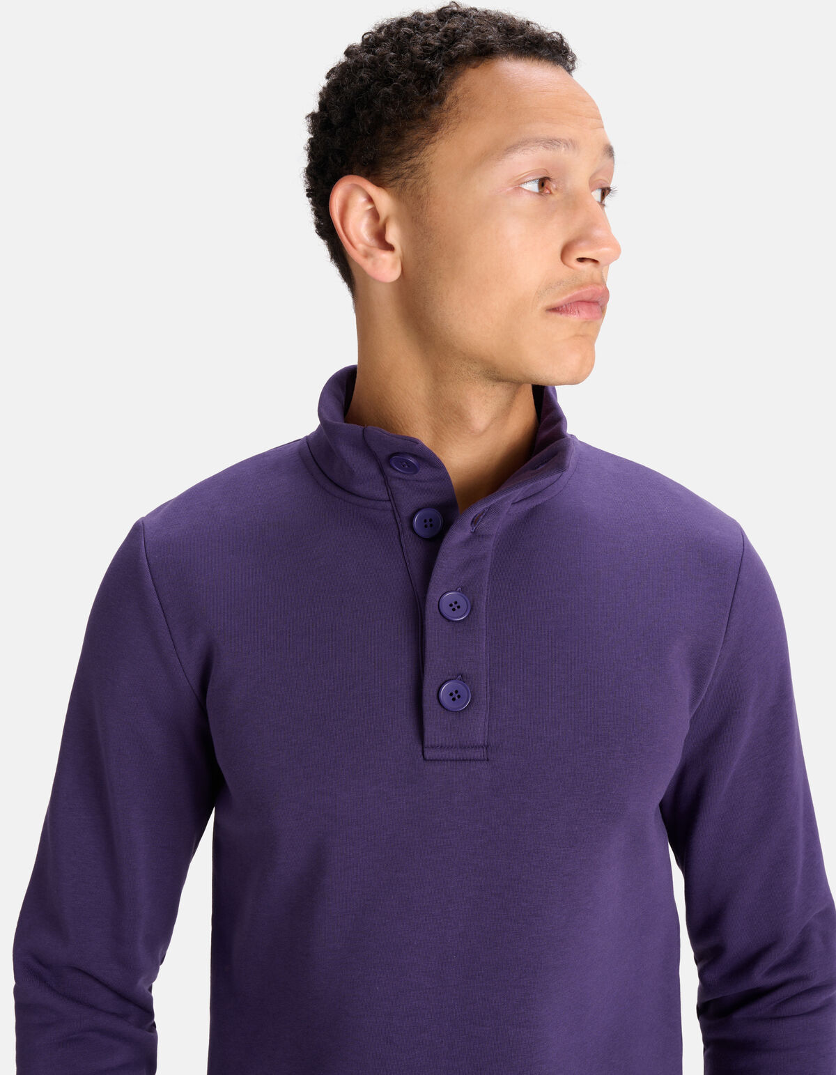 Knopen Sweater Paars SHOEBY MEN