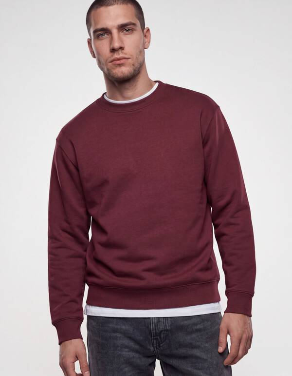 Crewneck Trui Donkerrood SHOEBY MEN