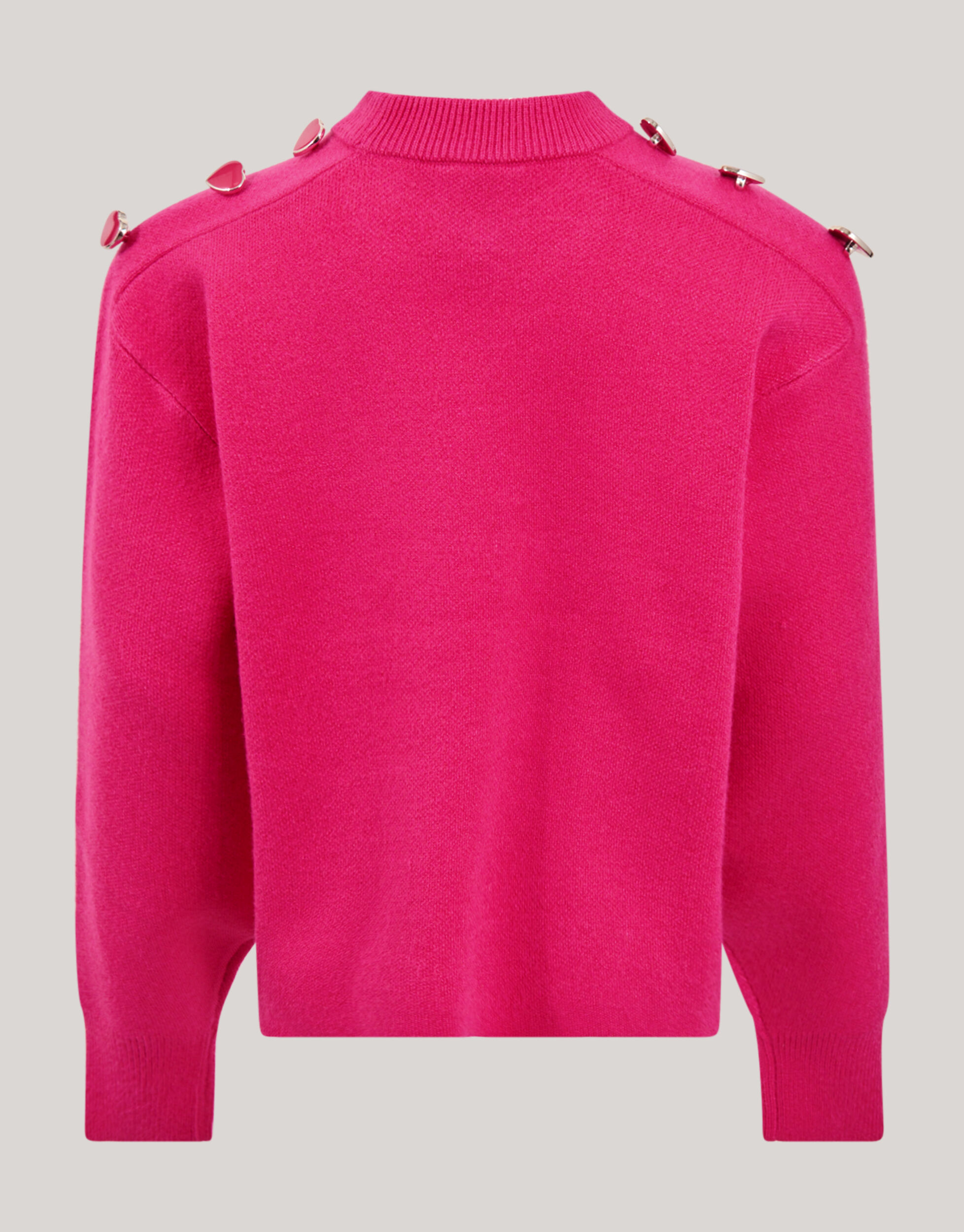 Fancy Button Trui Roze | Shoeby