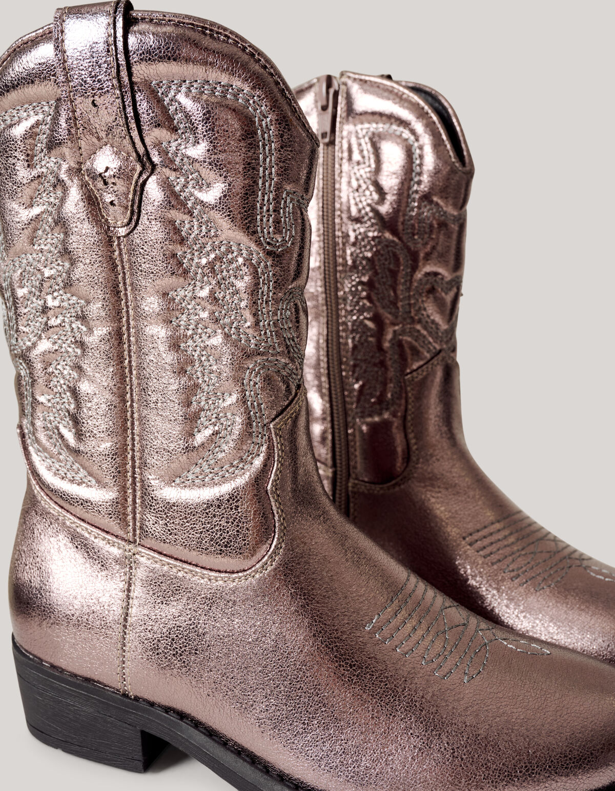 Metallic Cowboylaarzen Goud SCHOENEN SHOEBY
