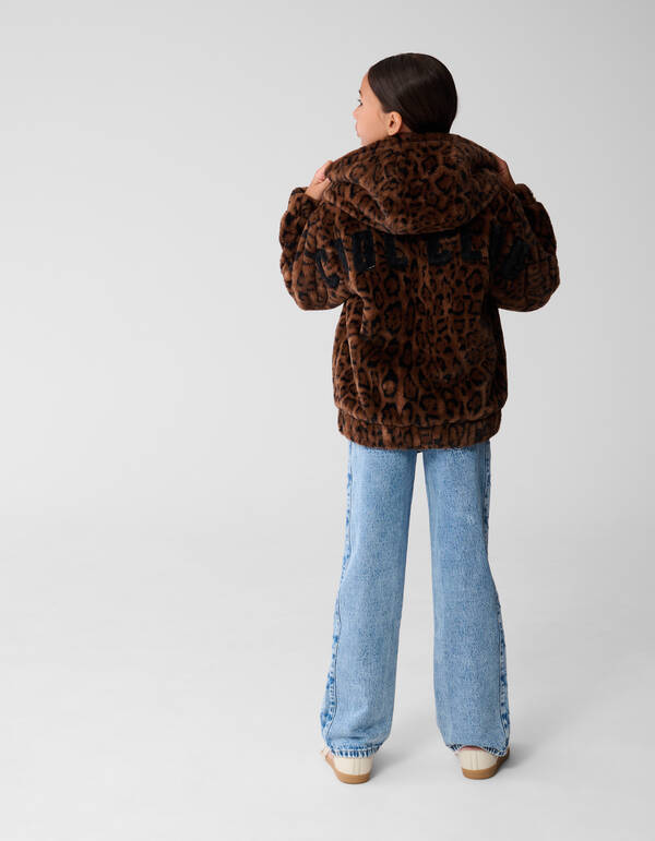 Fur Leopard Jas Bruin SHOEBY GIRLS