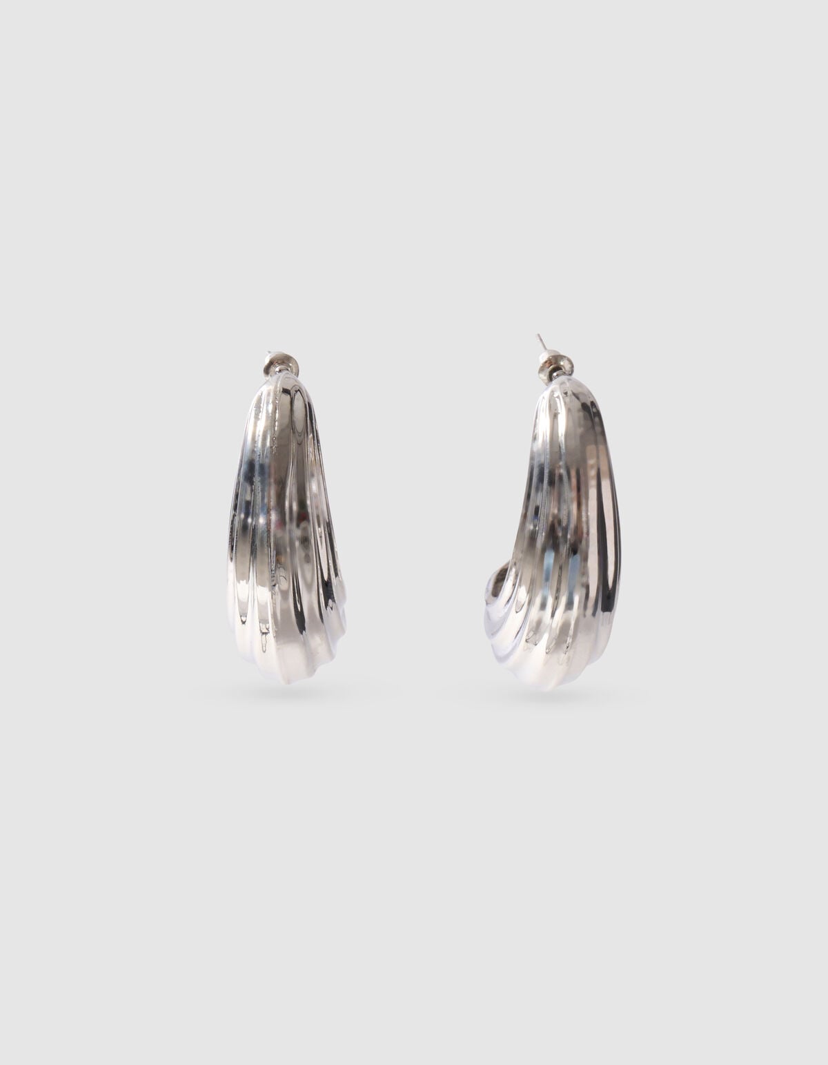 Structuur Oorbellen Zilver SHOEBY ACCESSOIRES
