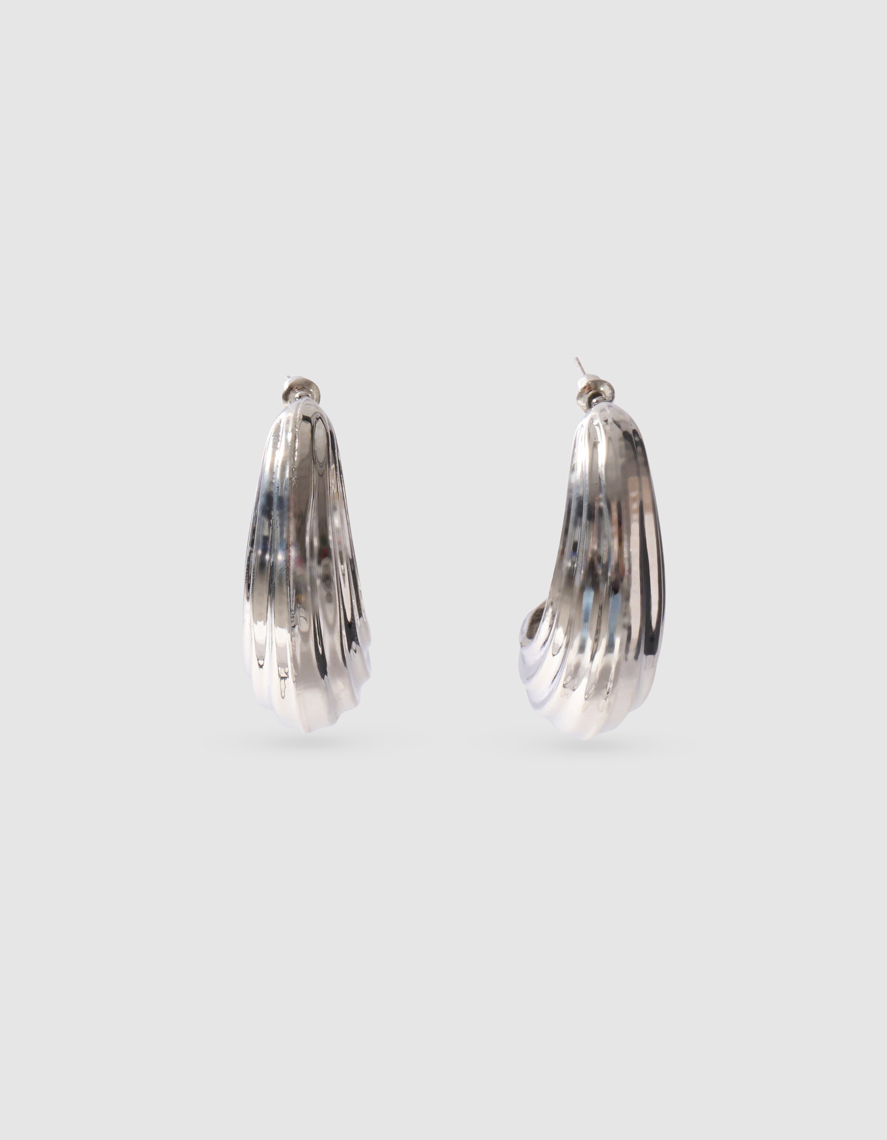 Structuur Oorbellen Zilver SHOEBY ACCESSOIRES