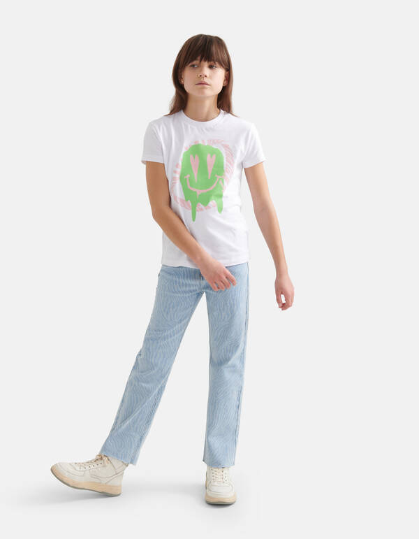 Loose Fit T-shirt Wit SHOEBY GIRLS