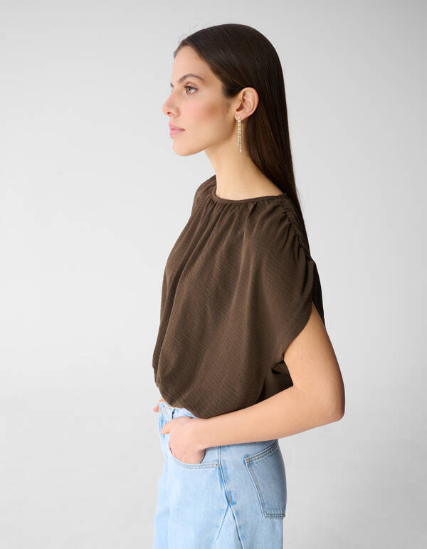 Twist Shoulder Top Bruin SHOEBY WOMEN