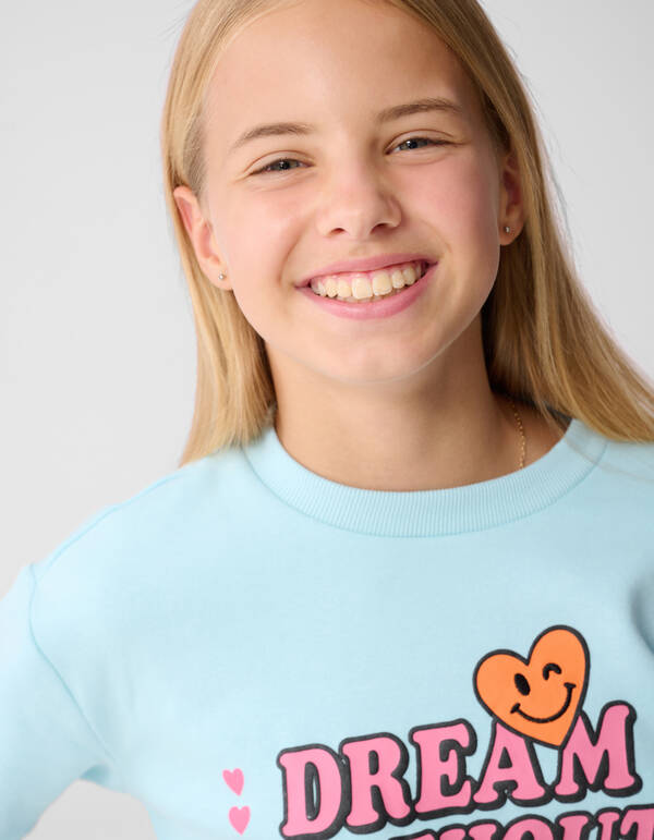 Dream Artwork Sweater Lichtblauw SHOEBY GIRLS