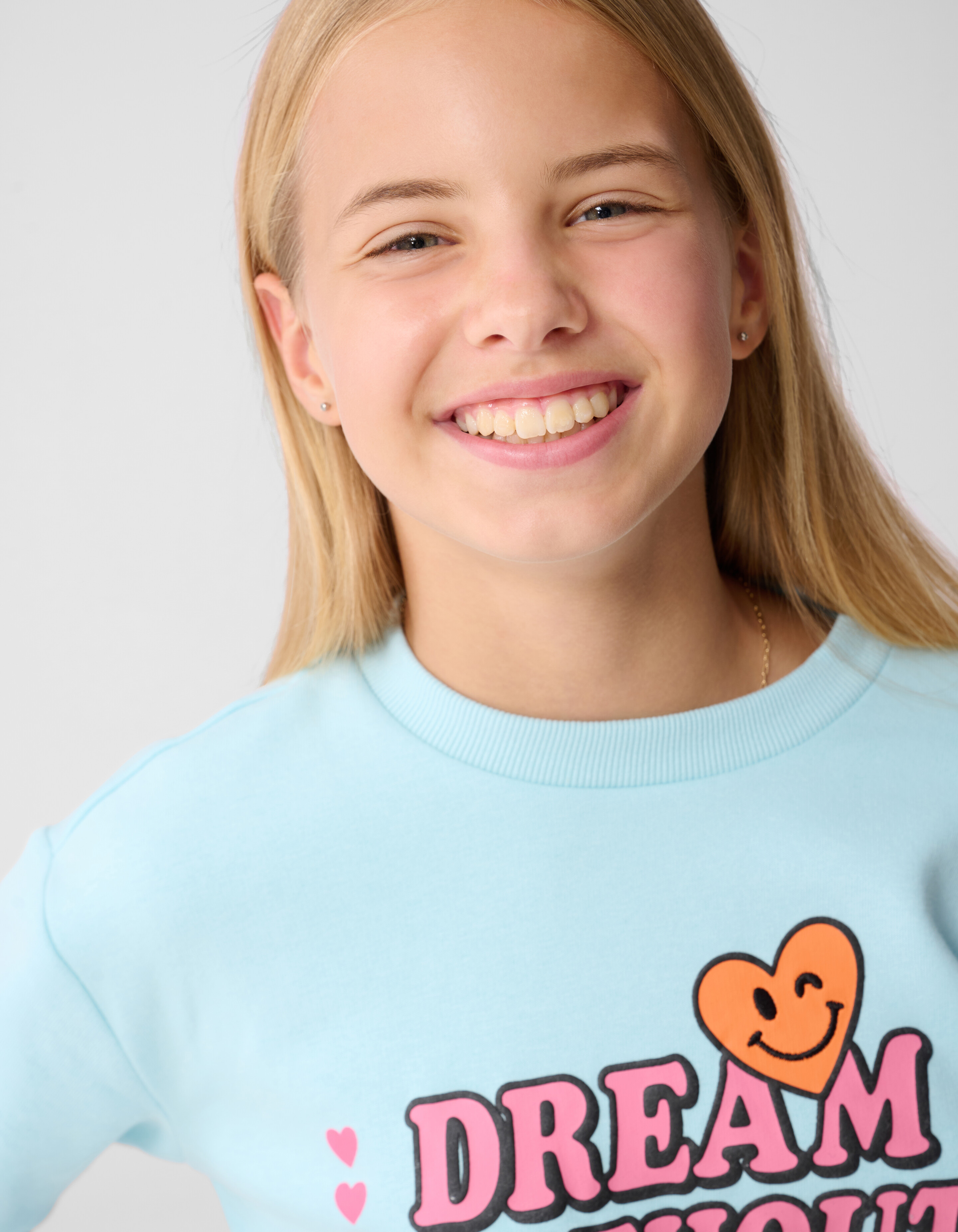 Dream Artwork Sweater Lichtblauw SHOEBY GIRLS