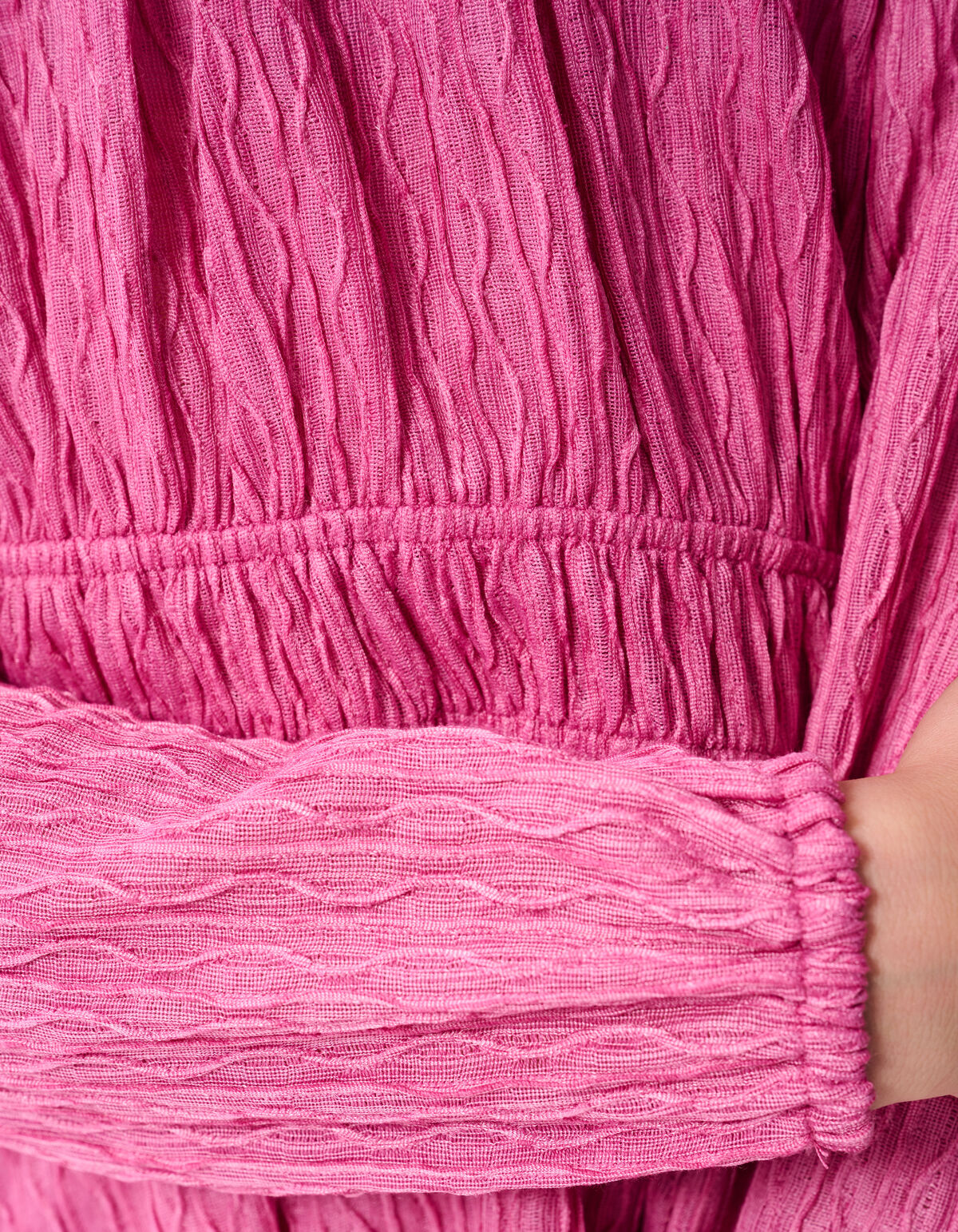 Wavy Structuur Jurk Roze SHOEBY GIRLS