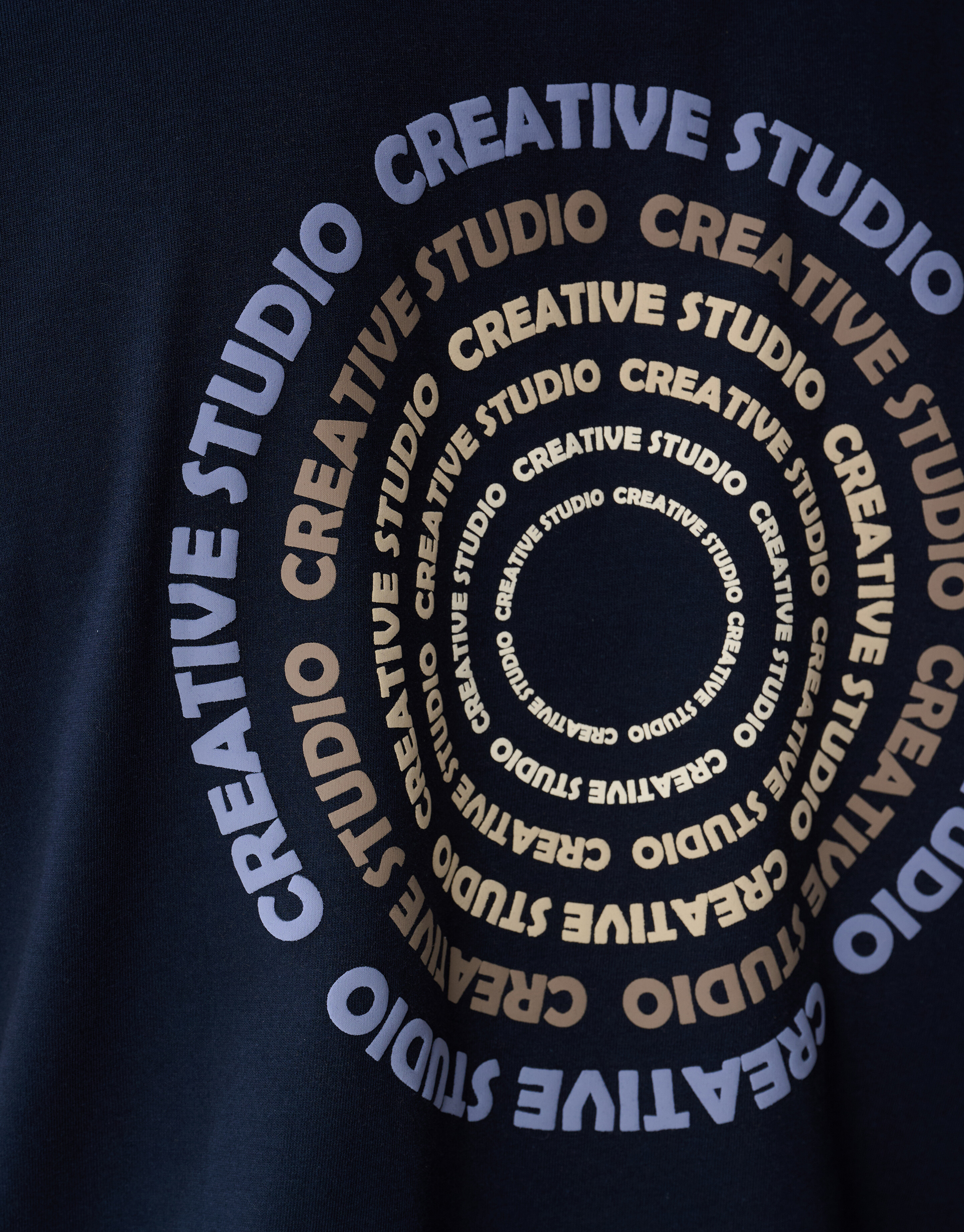 Cirkle Artwork T-shirt Donkerblauw SHOEBY MEN