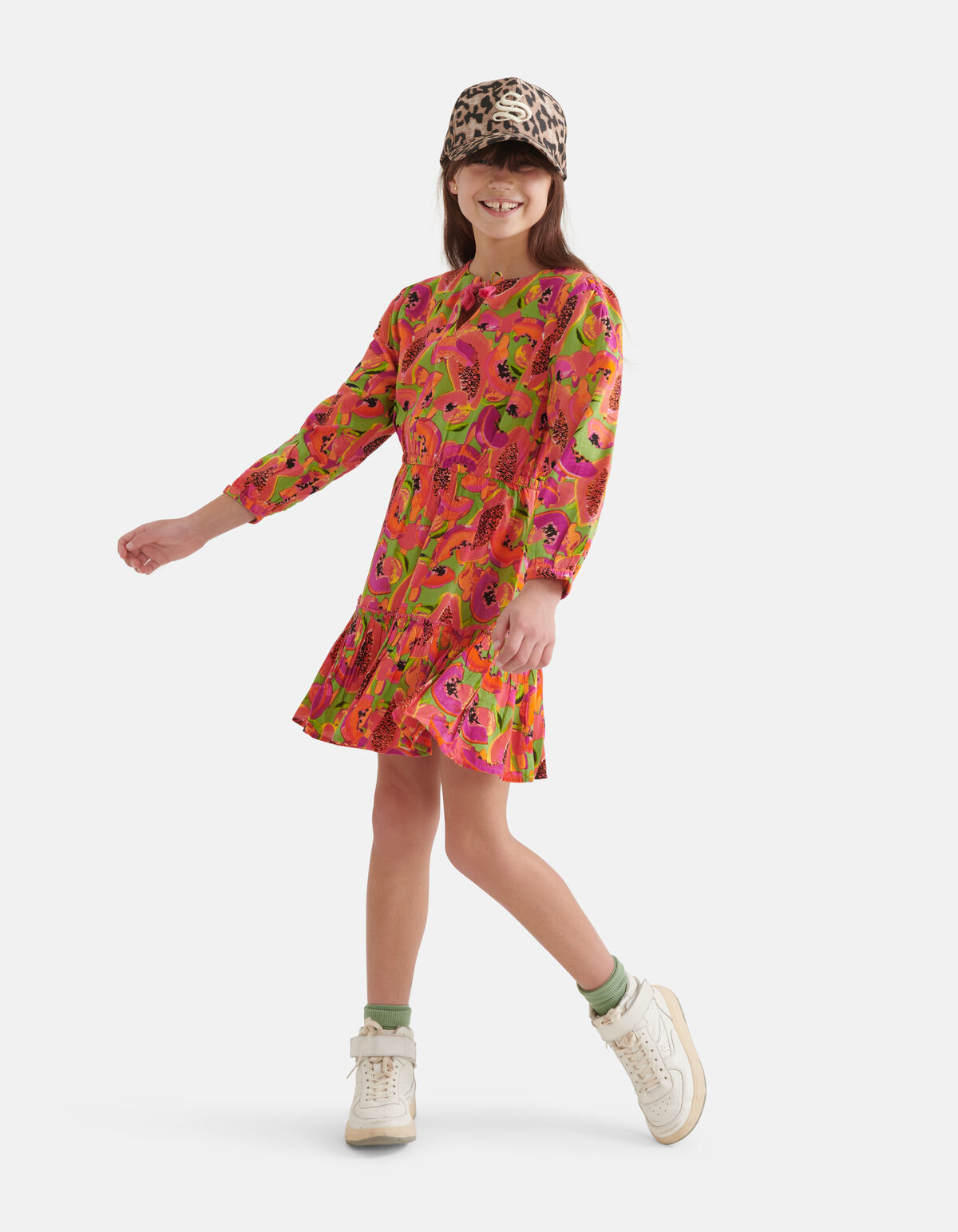 Fruit Jurk Groen SHOEBY GIRLS