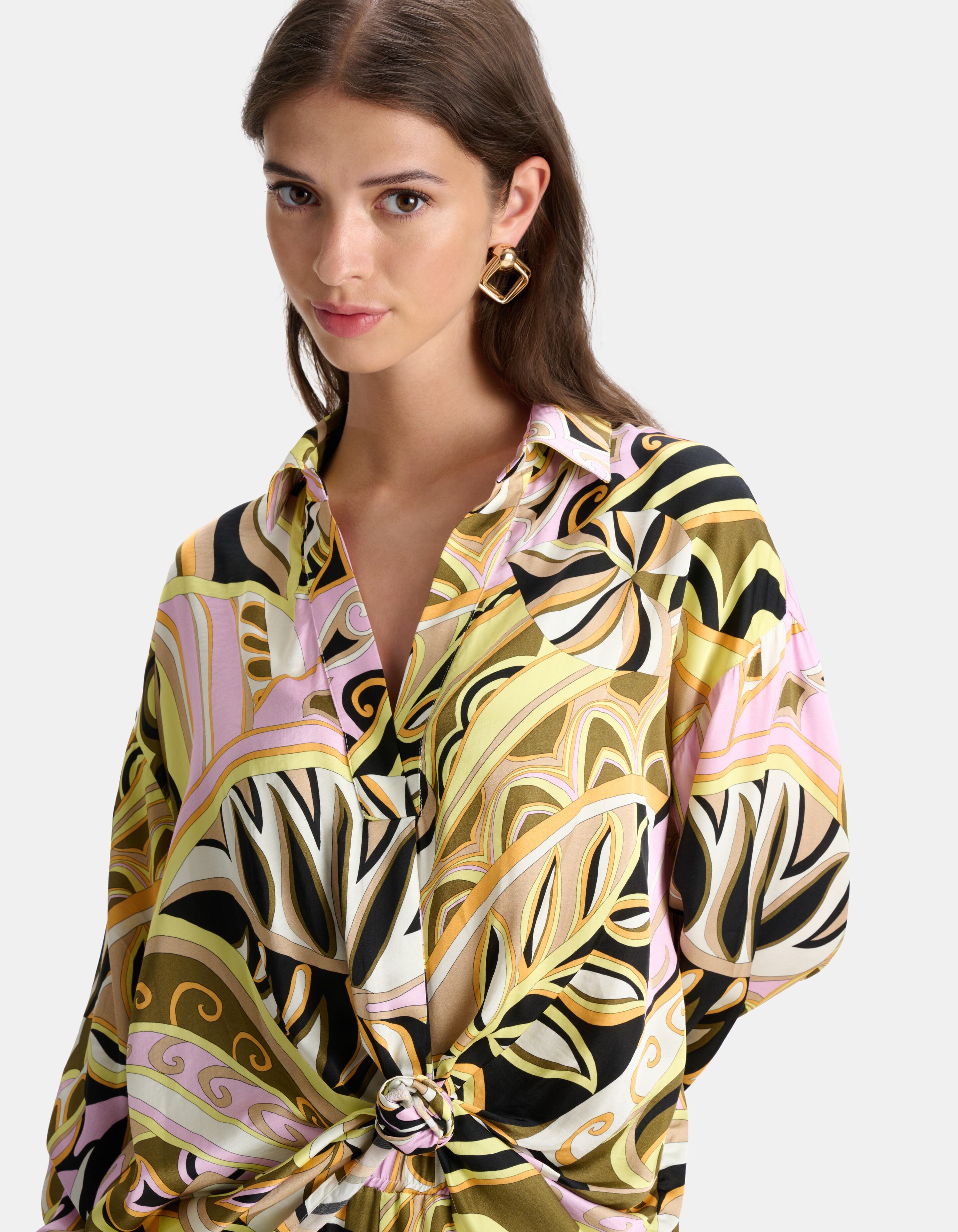 Grafische Print Blouse Zwart SHOEBY WOMEN