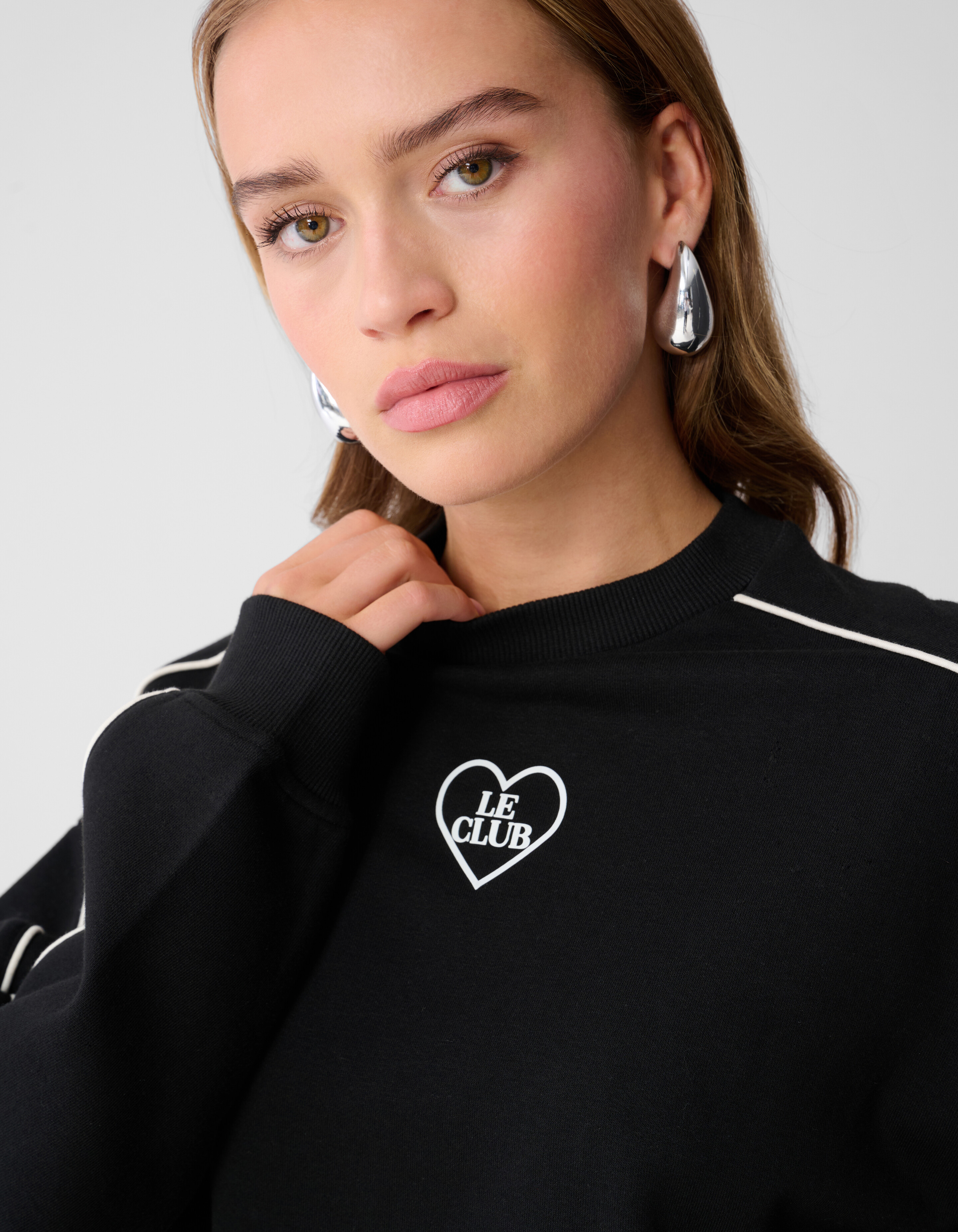Heart Artwork Sweater Zwart SHOEBY WOMEN