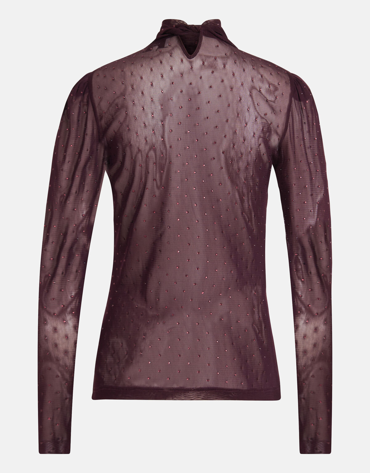 Strass Mesh Top Bordeaux SHOEBY WOMEN