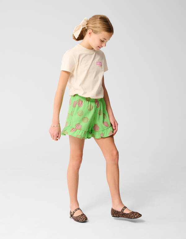 Schelp Short Groen SHOEBY GIRLS