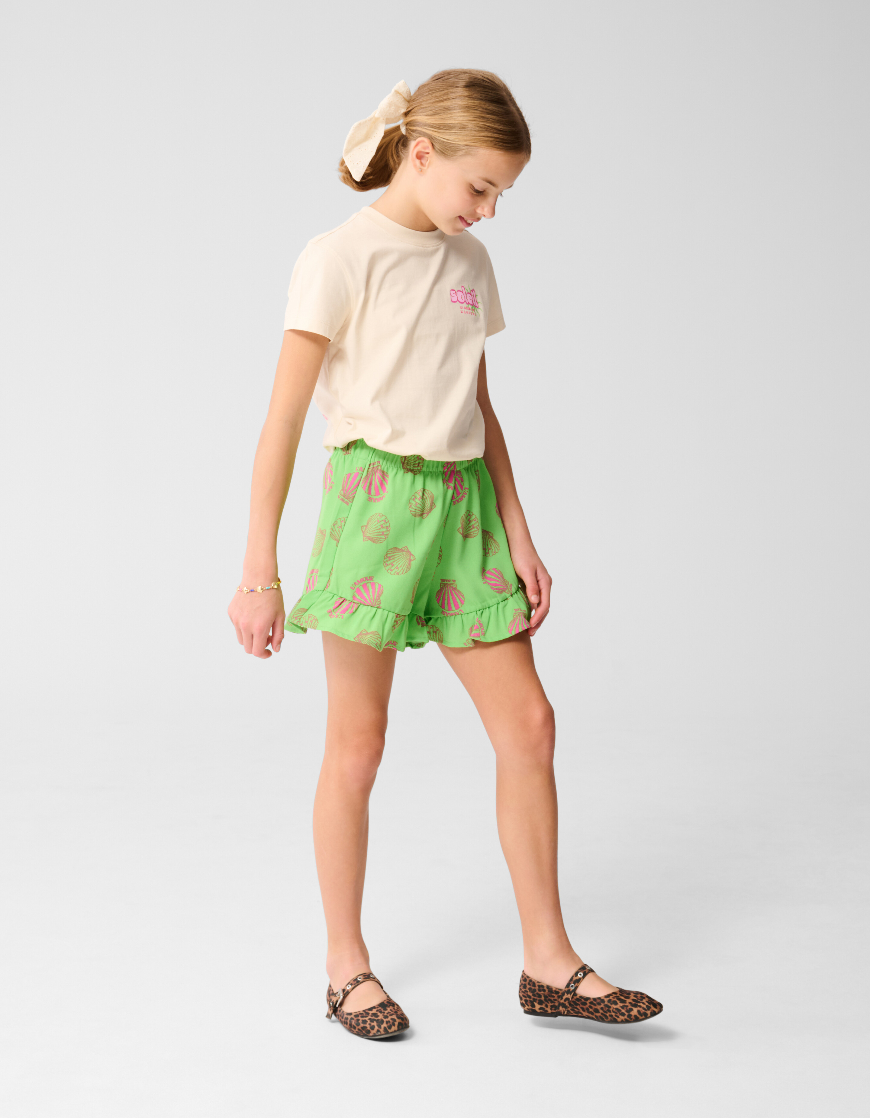 Schelp Short Groen SHOEBY GIRLS