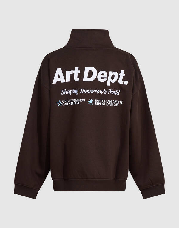 Art Dept Sweater Donkerbruin SHOEBY BOYS
