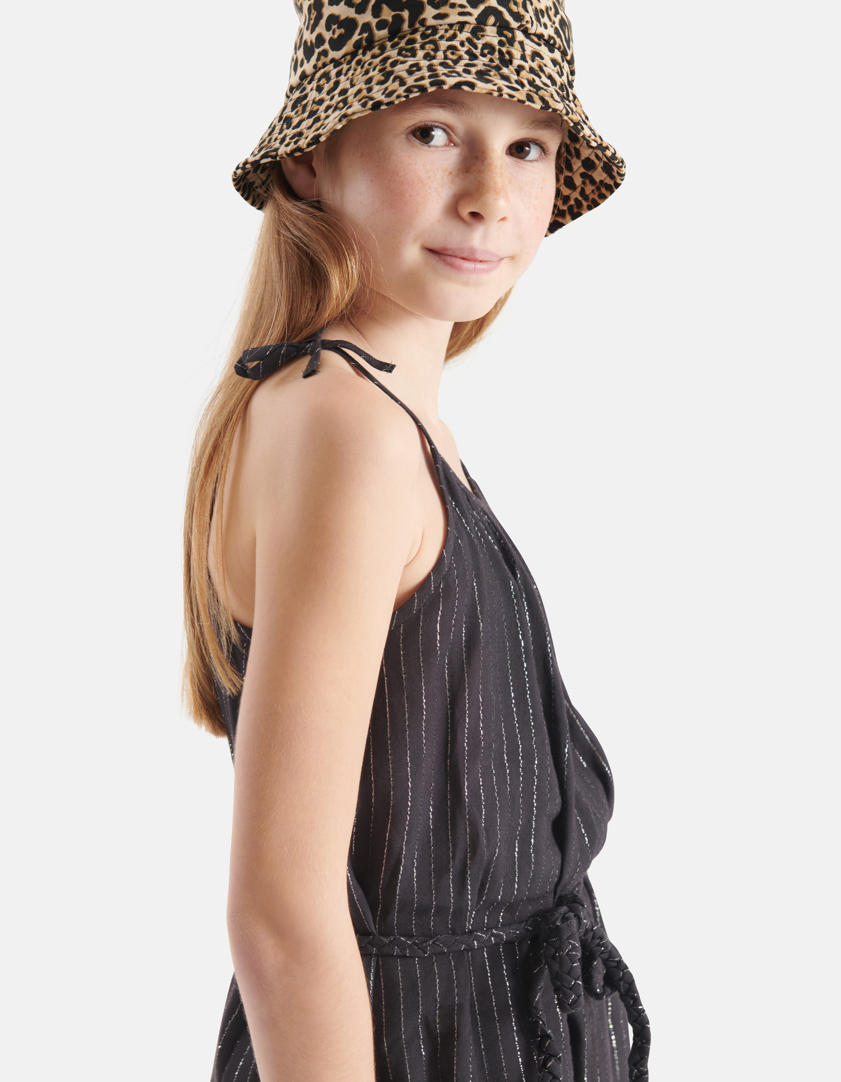 Lurex Jurk Donkergrijs SHOEBY GIRLS