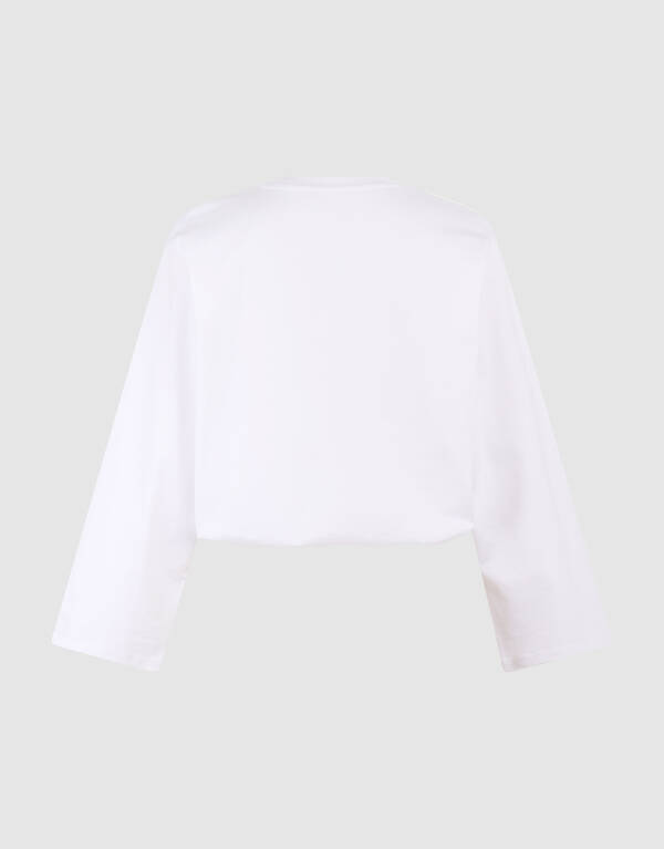 Balloon Longsleeve T-shirt Wit SHOEBY WOMEN