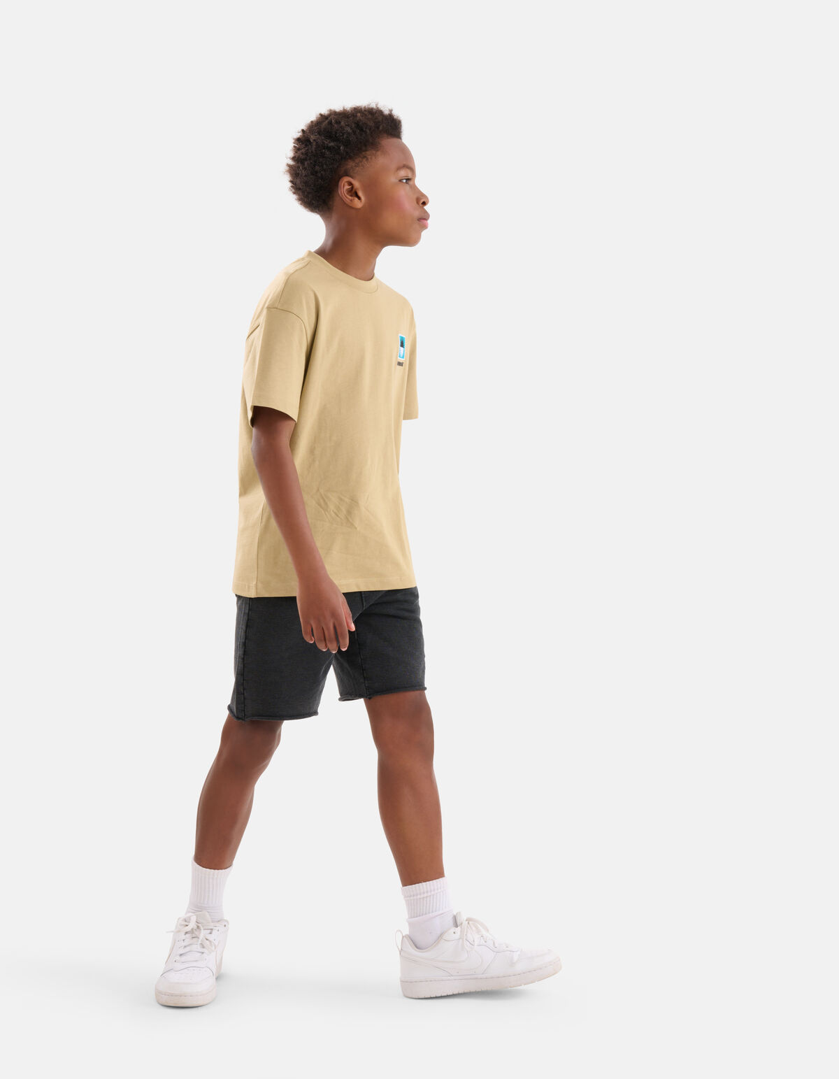 Acid Washed Short Zwart SHOEBY BOYS