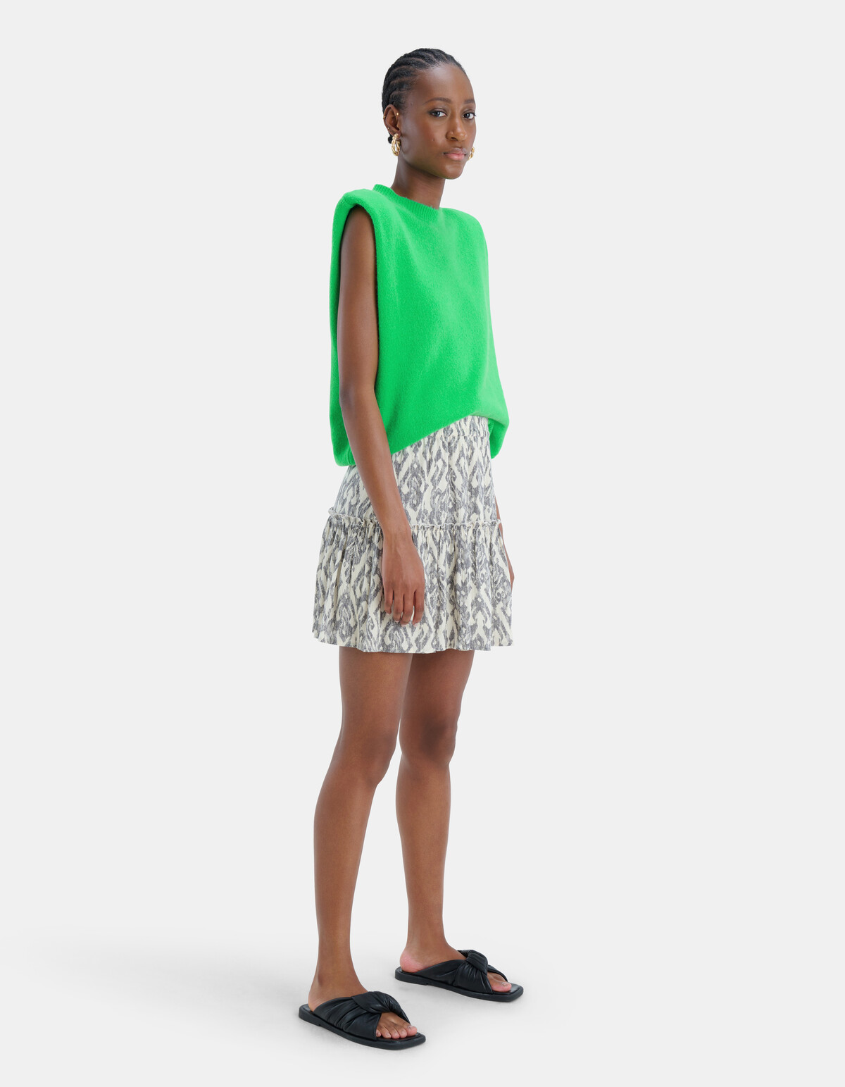Sleeveless Colour Knit Top EKSEPT