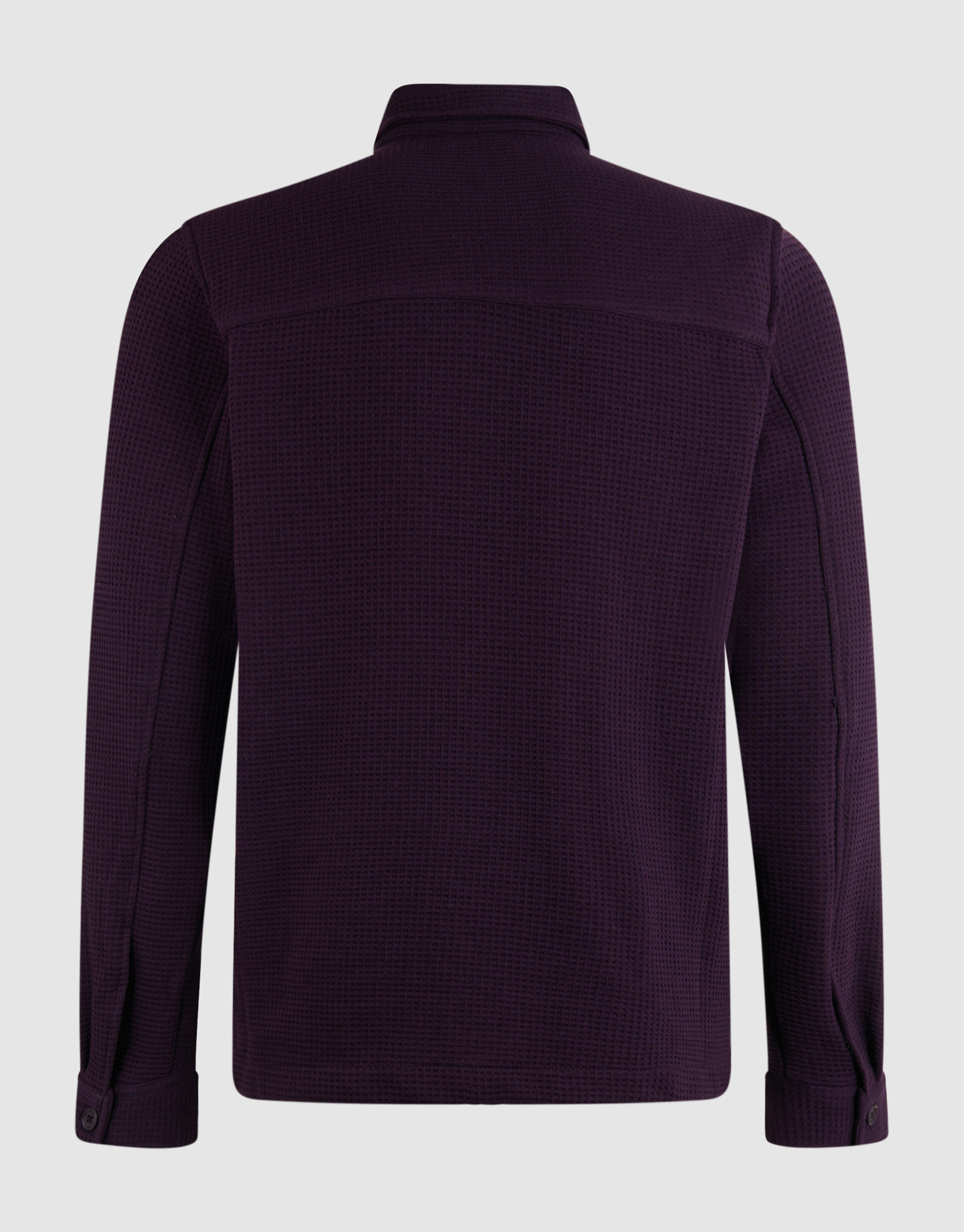 Waffle Overshirt Donkerrood SHOEBY MEN