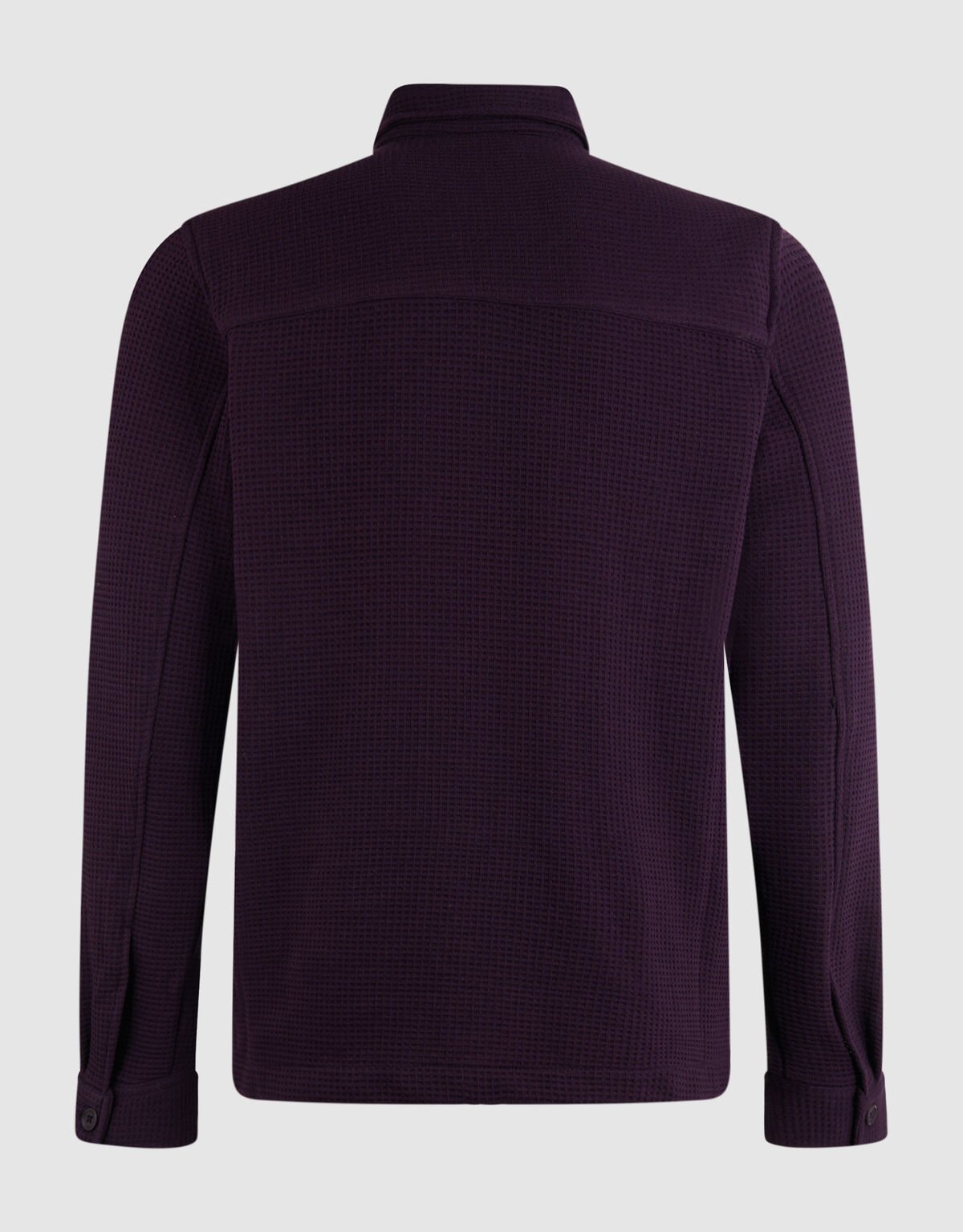 Waffle Overshirt Donkerrood SHOEBY MEN