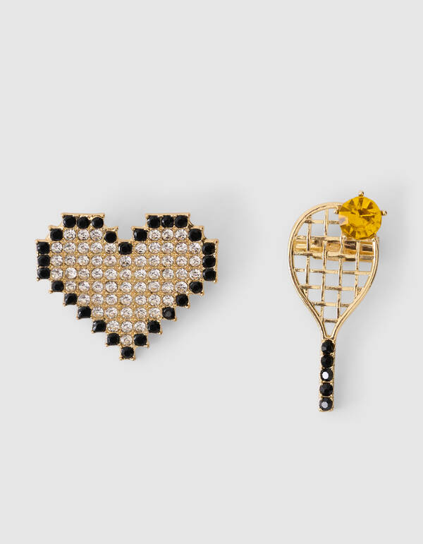 Tennis Strass Broche Set Goud SHOEBY ACCESSOIRES