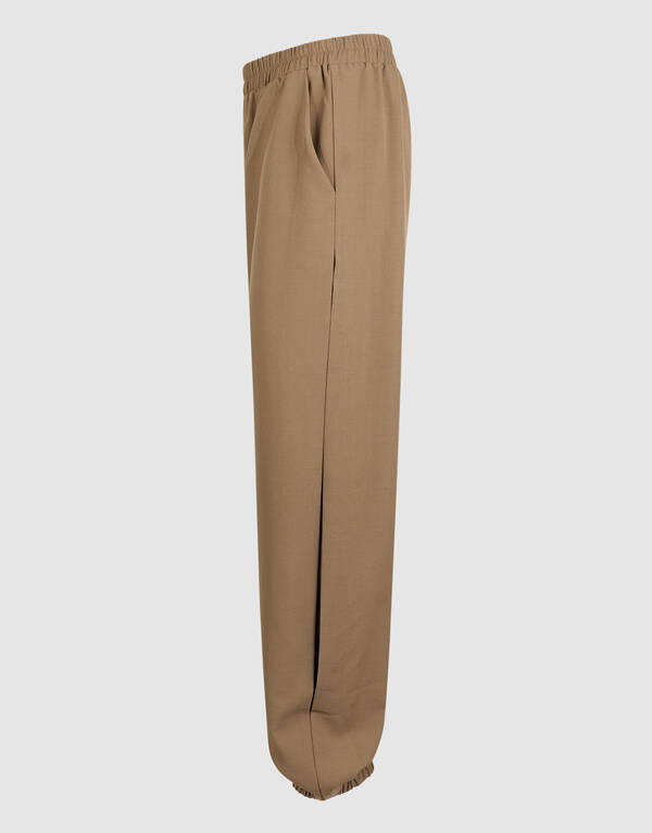 Pleat Balloon Fit Broek Bruin SHOEBY WOMEN
