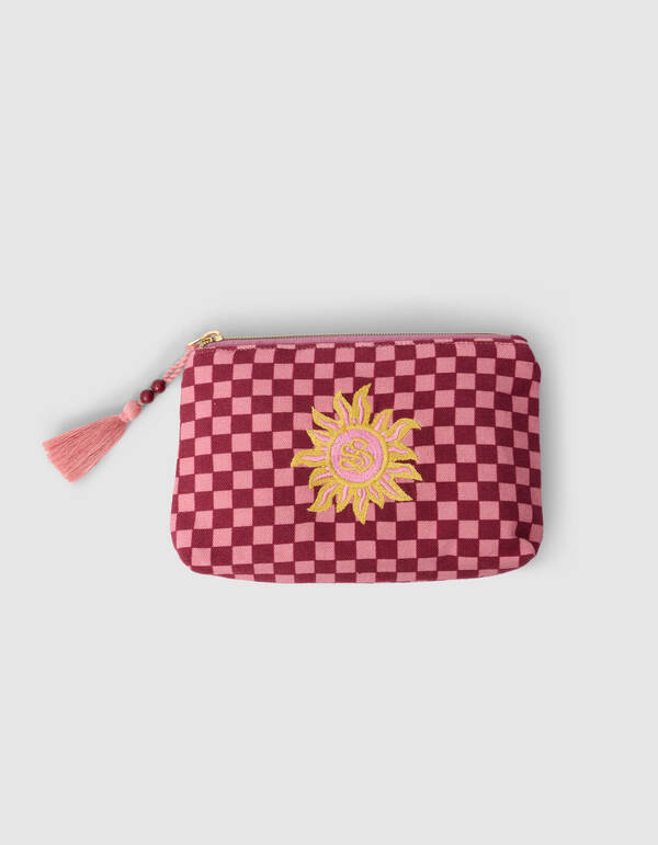 Canvas Make-Up Tas Lichtroze SHOEBY ACCESSOIRES