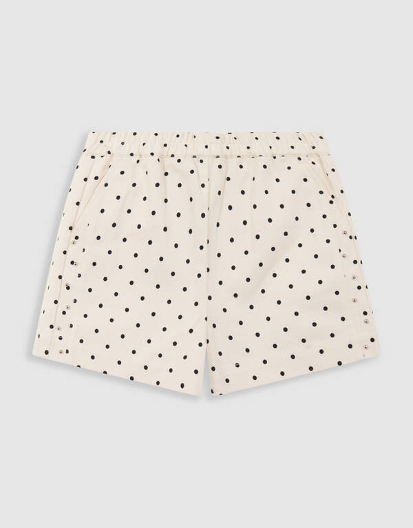 Polkadot Short Gebroken Wit SHOEBY GIRLS