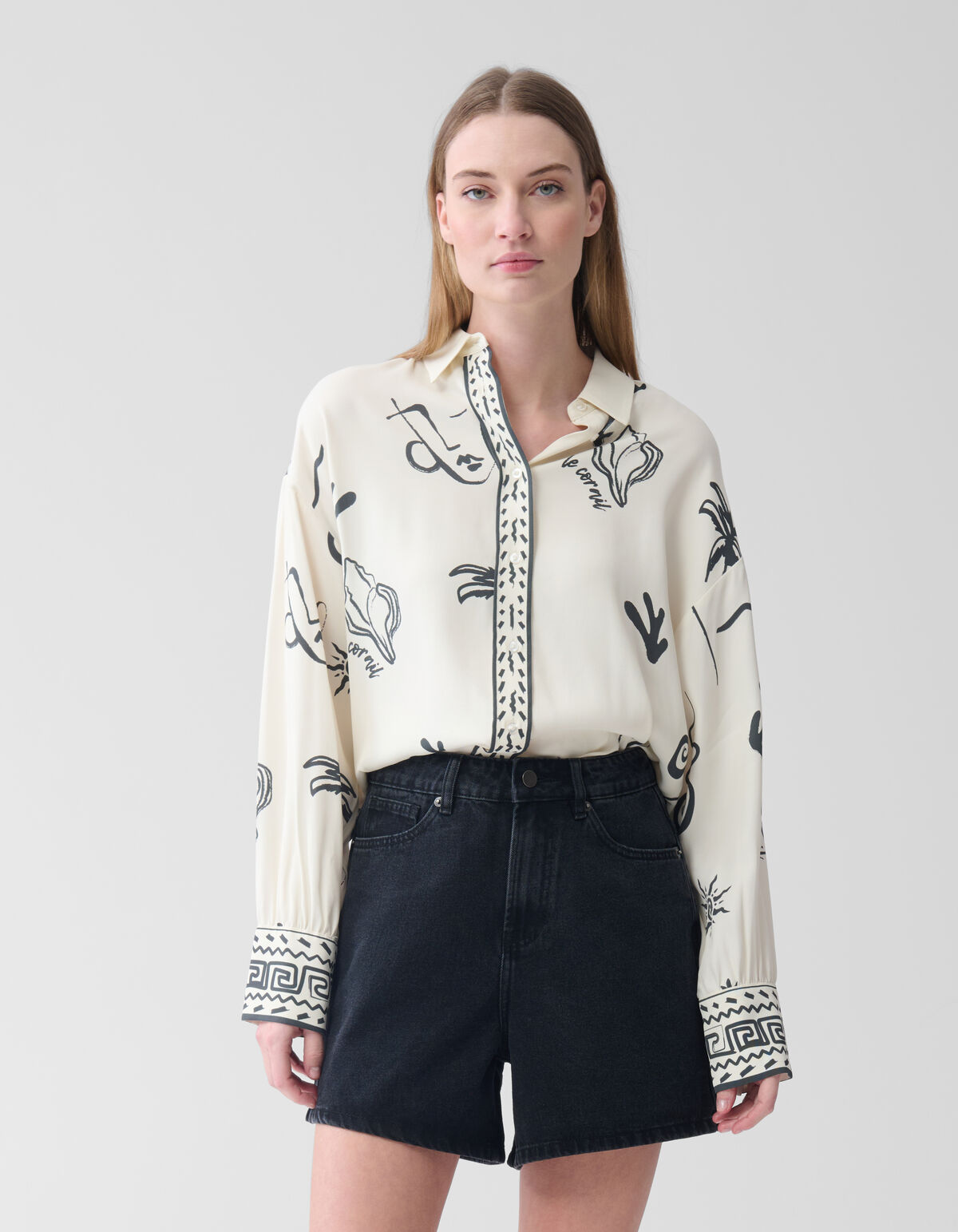Denim Short Zwart SHOEBY WOMEN