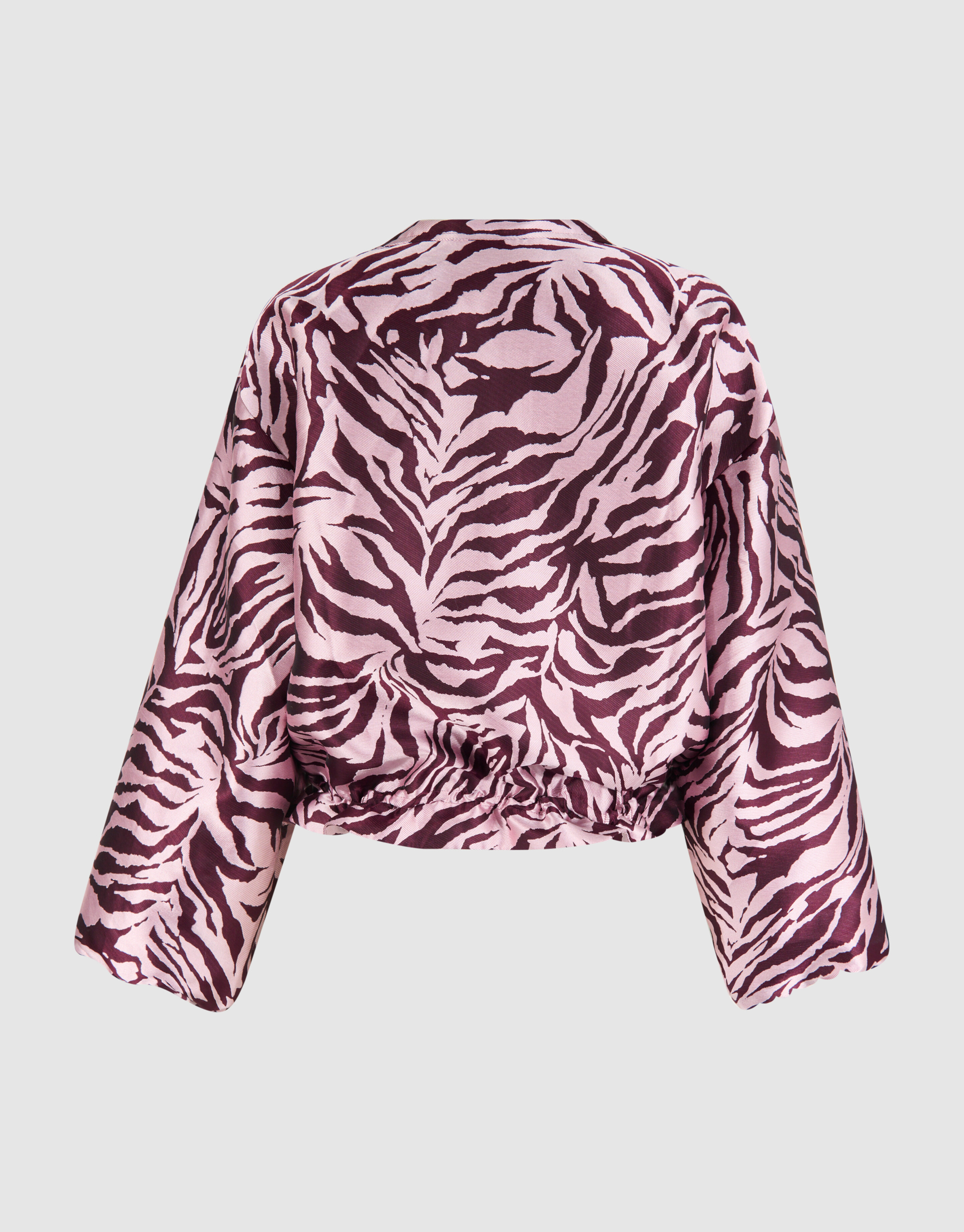 Printed Bomber Donkerrood SHOEBY WOMEN