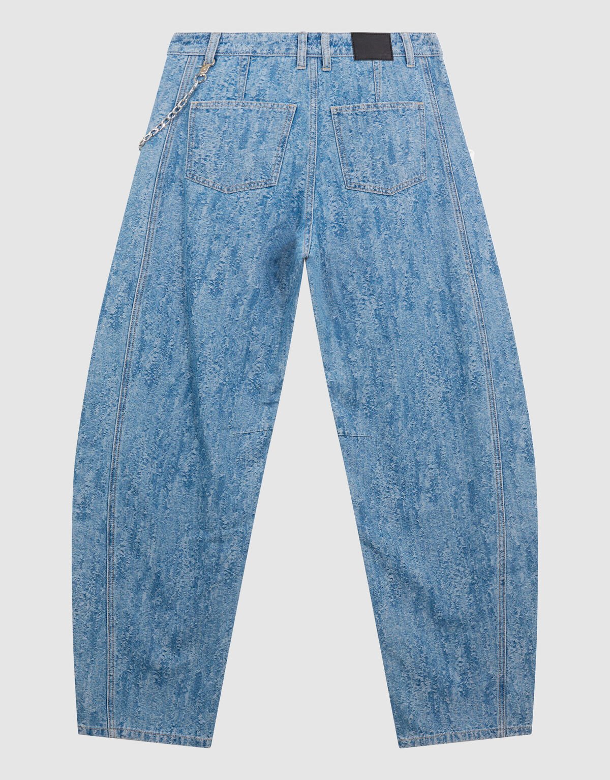 Jacquard Barrel Fit Jeans Blauw SHOEBY WOMEN