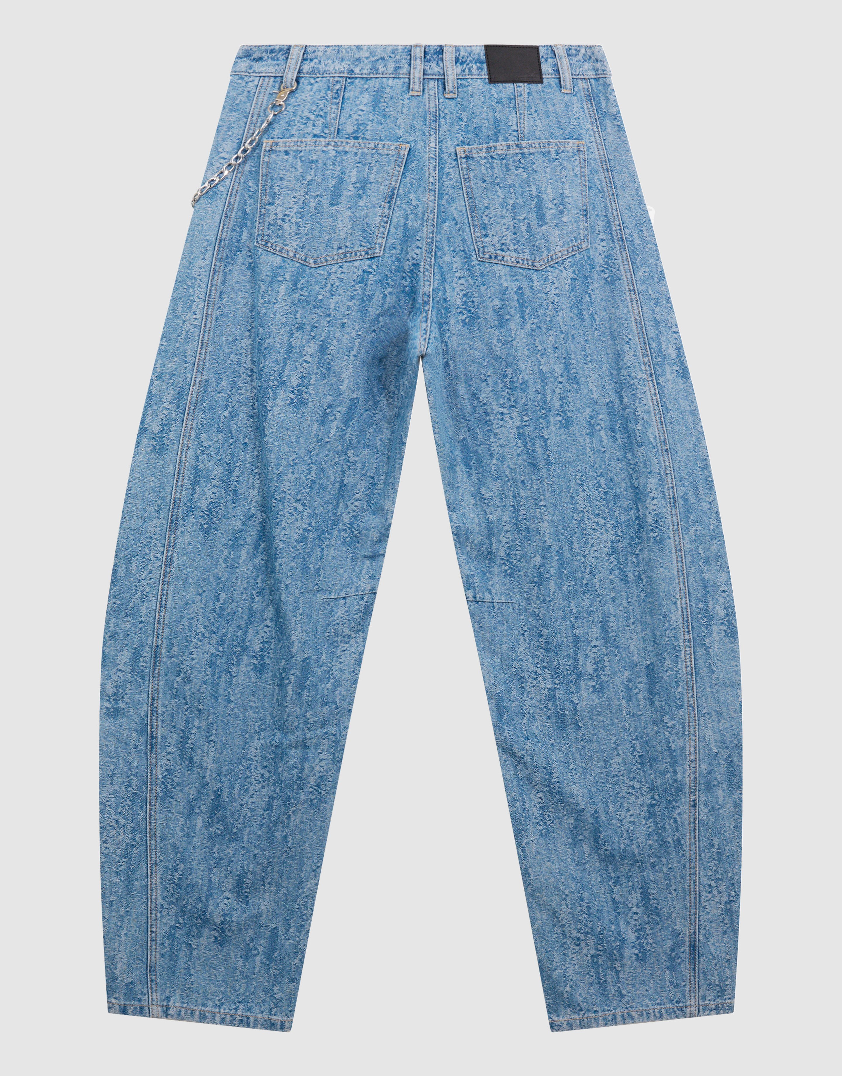 Jacquard Barrel Fit Jeans Blauw SHOEBY WOMEN