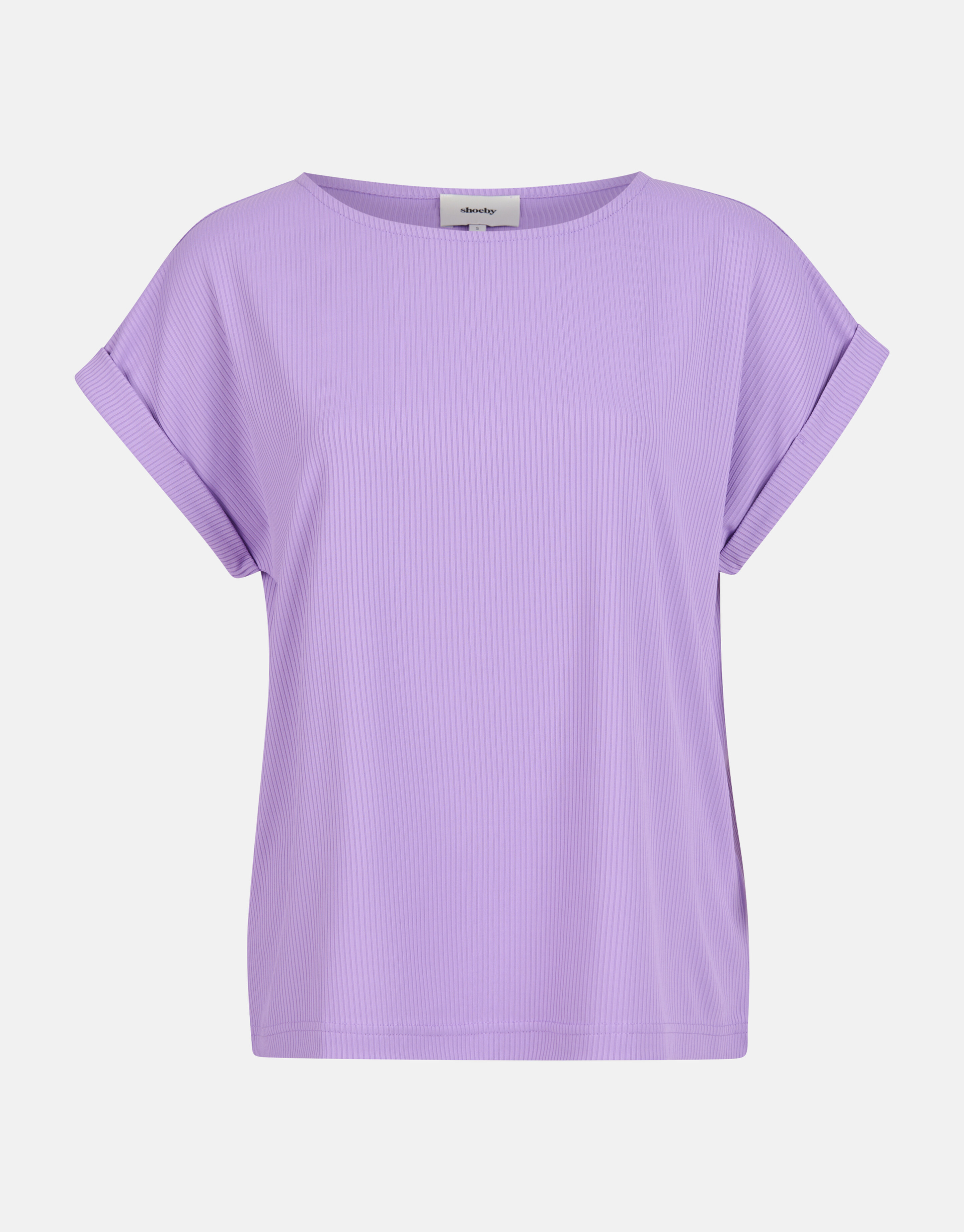 Rib Jersey Top Paars SHOEBY WOMEN