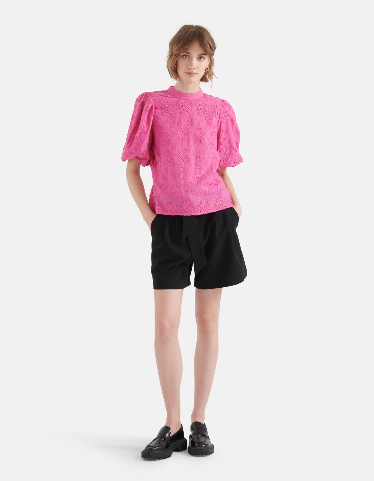 Embroidery Top Roze SHOEBY WOMEN