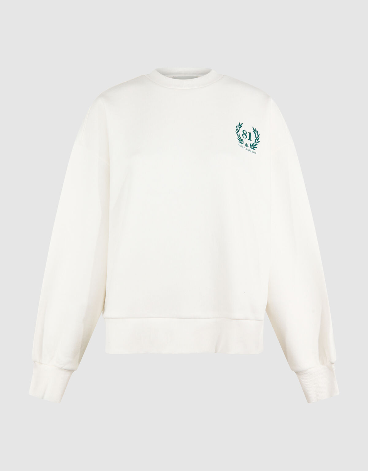 Social Club Artwork Sweater Gebroken Wit SHOEBY WOMEN