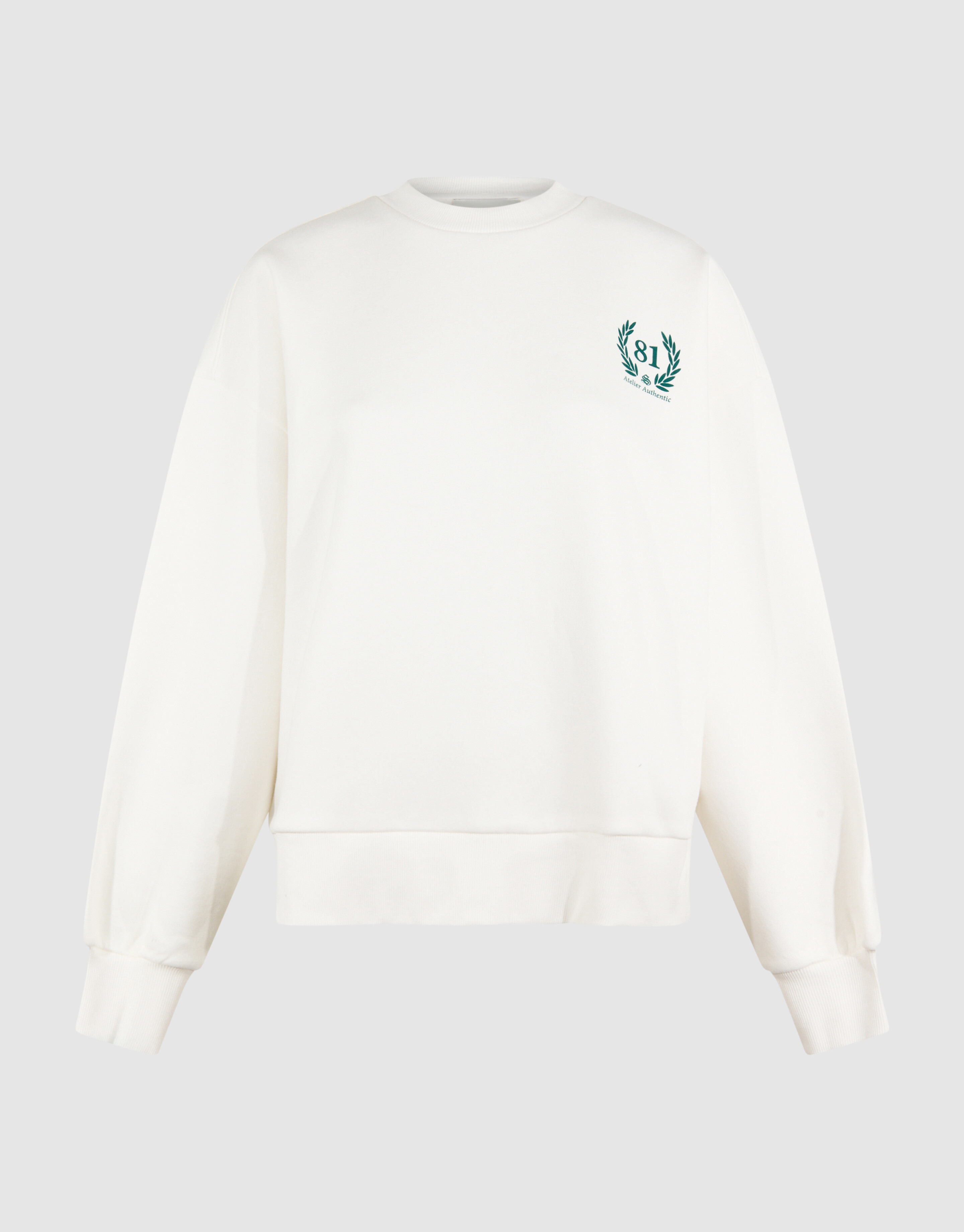 Social Club Artwork Sweater Gebroken Wit SHOEBY WOMEN