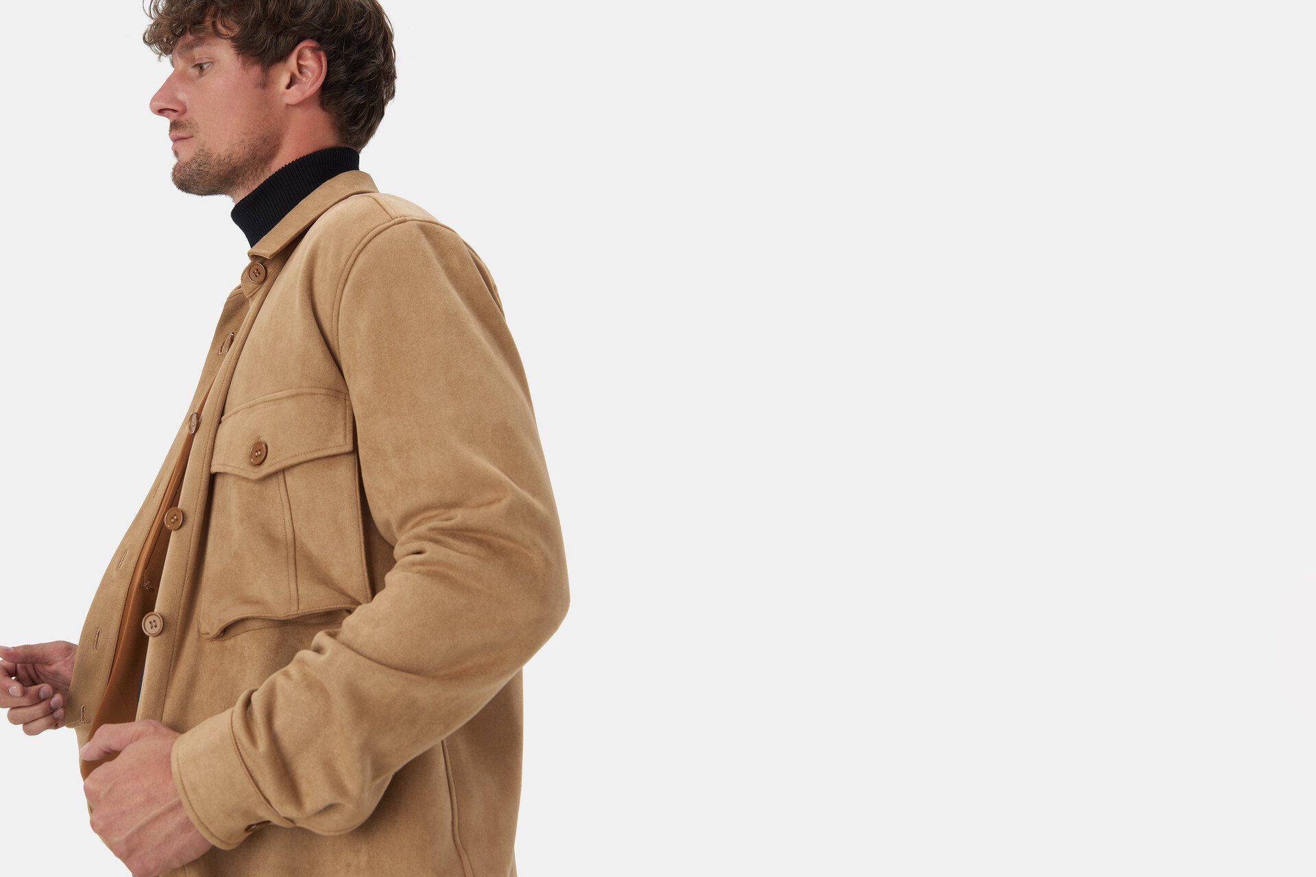 Suedine Overshirt Bruin REFILL