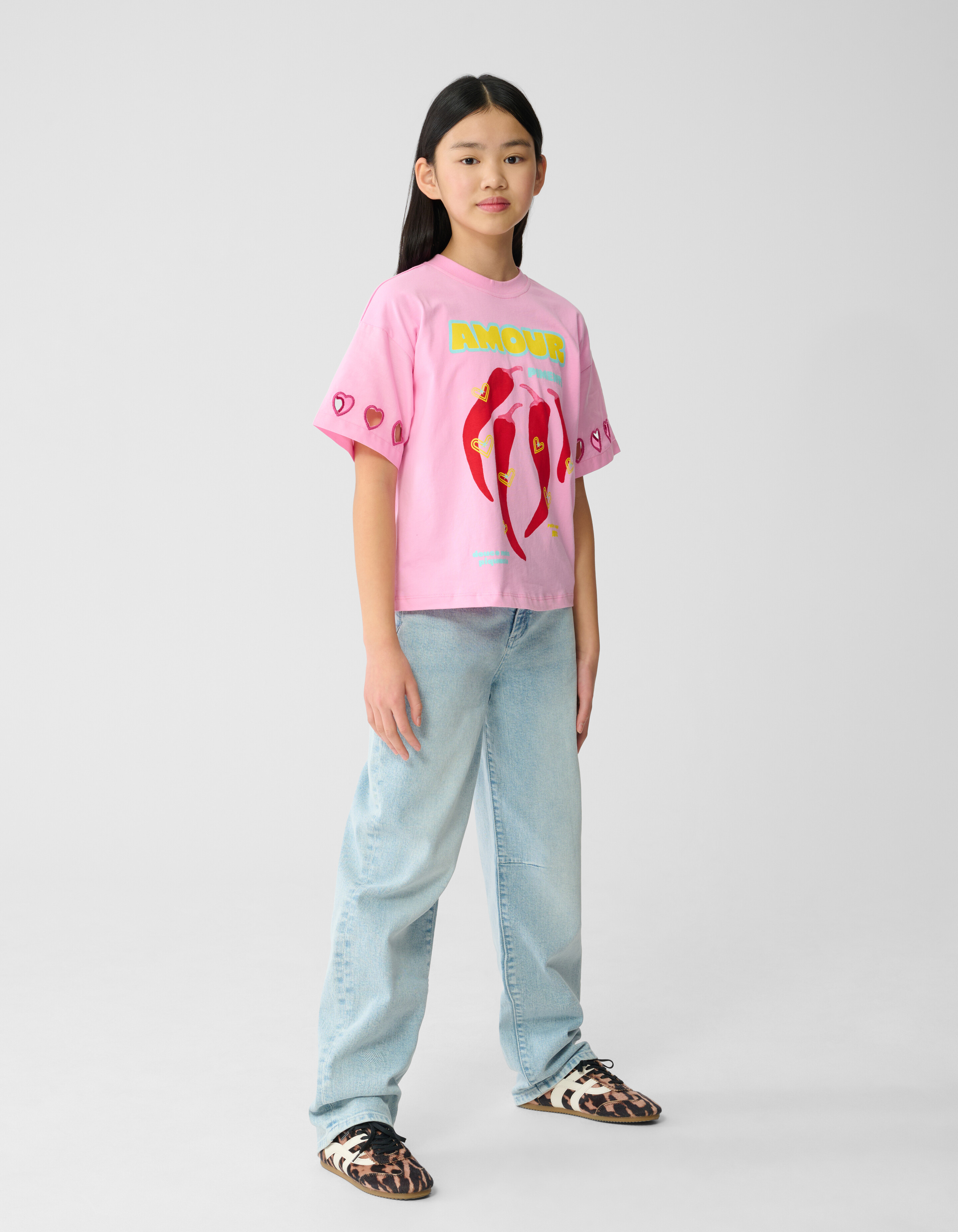 Barrel Fit Jeans Bleached SHOEBY GIRLS
