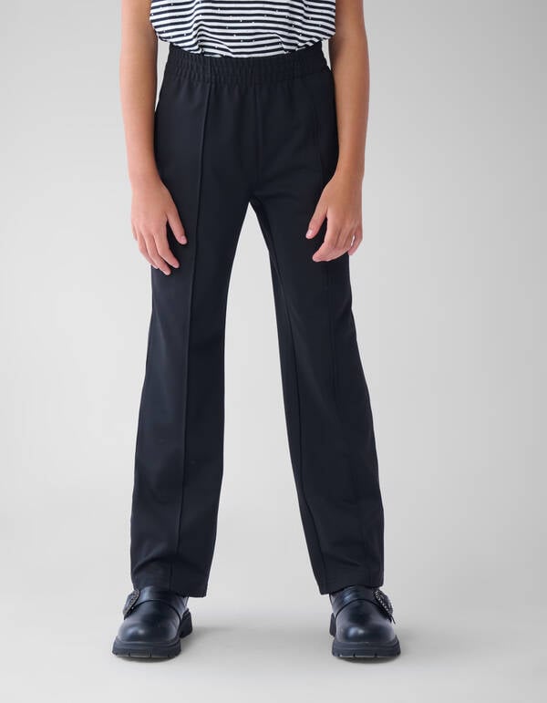 Basis Wide Leg Broek Zwart SHOEBY GIRLS
