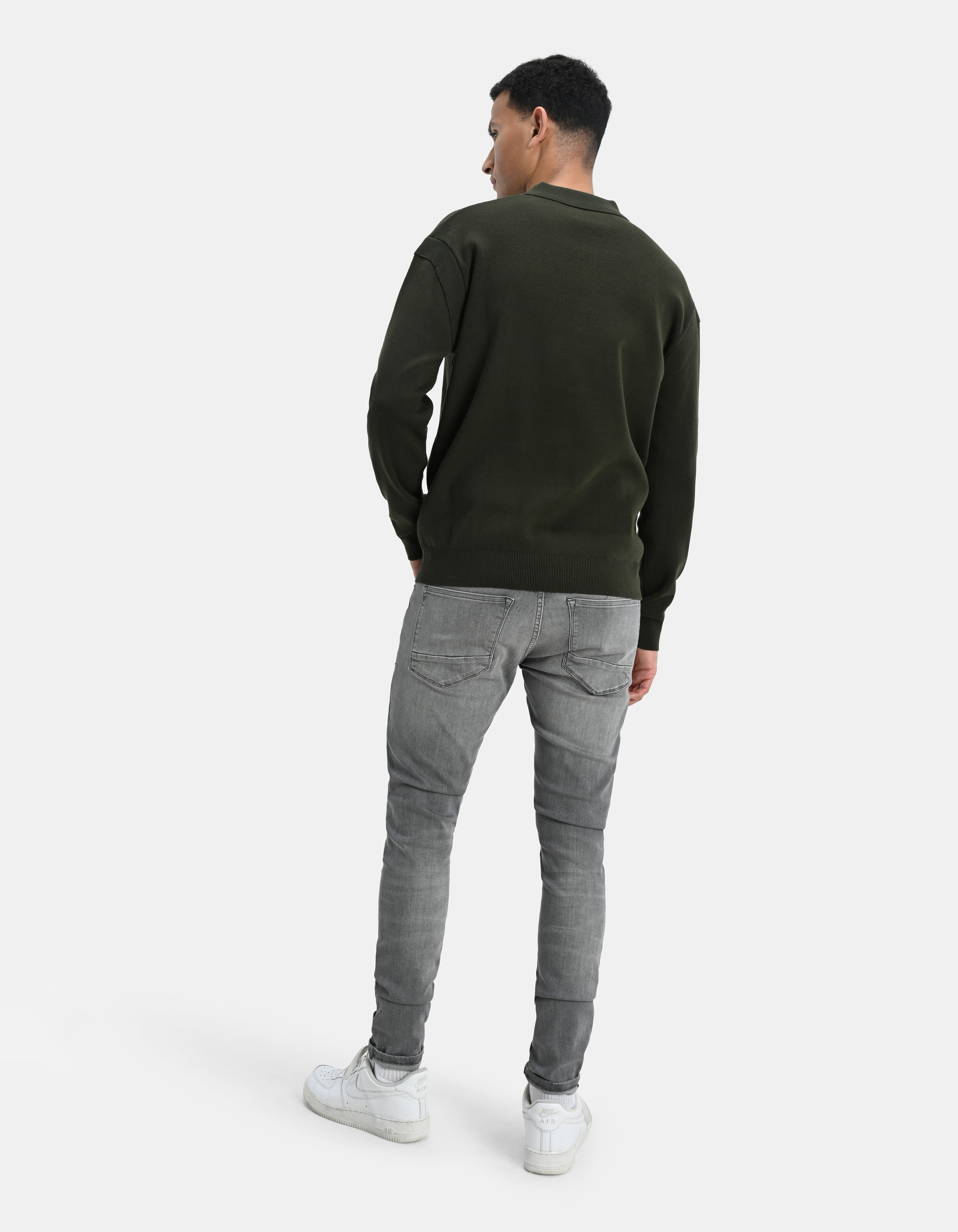 Skinny Fit Jeans Grijs L34 Refill