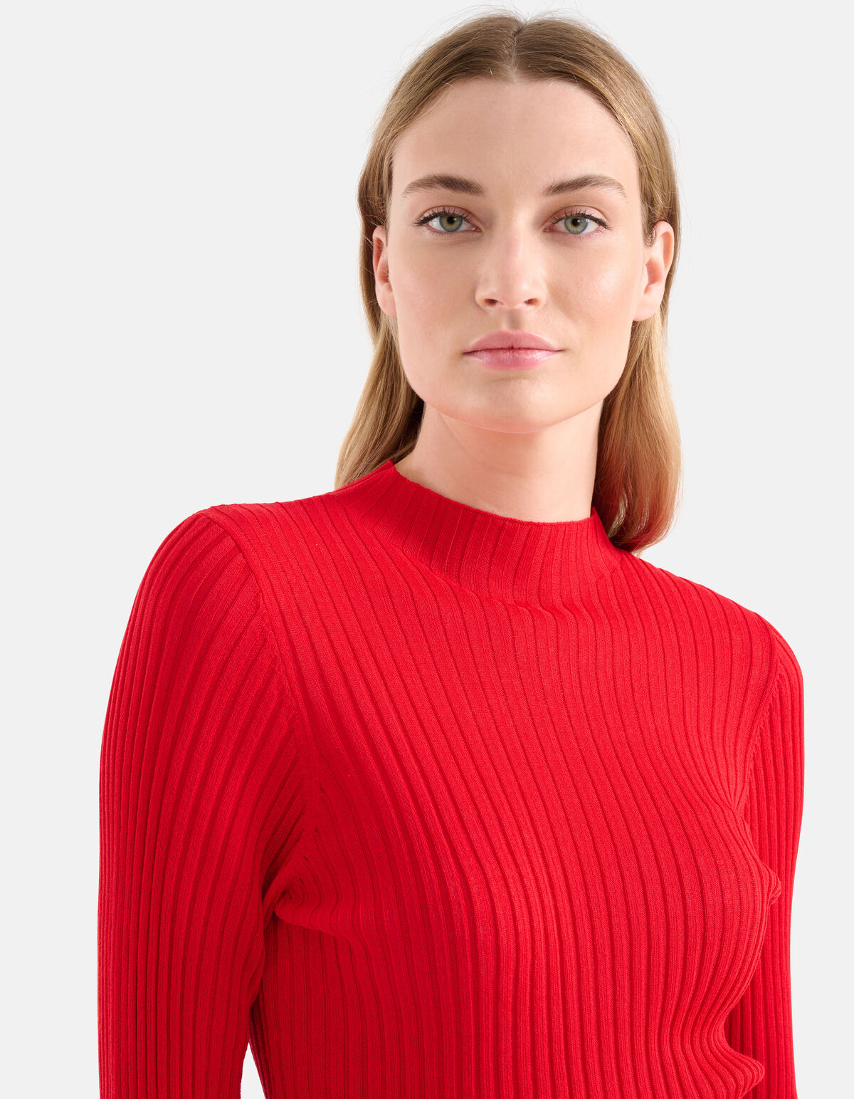 Rib Top Rood SHOEBY WOMEN