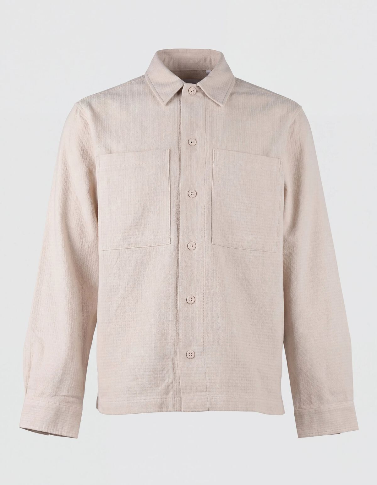 Block Jacquard Overshirt Lichtgrijs SHOEBY MEN