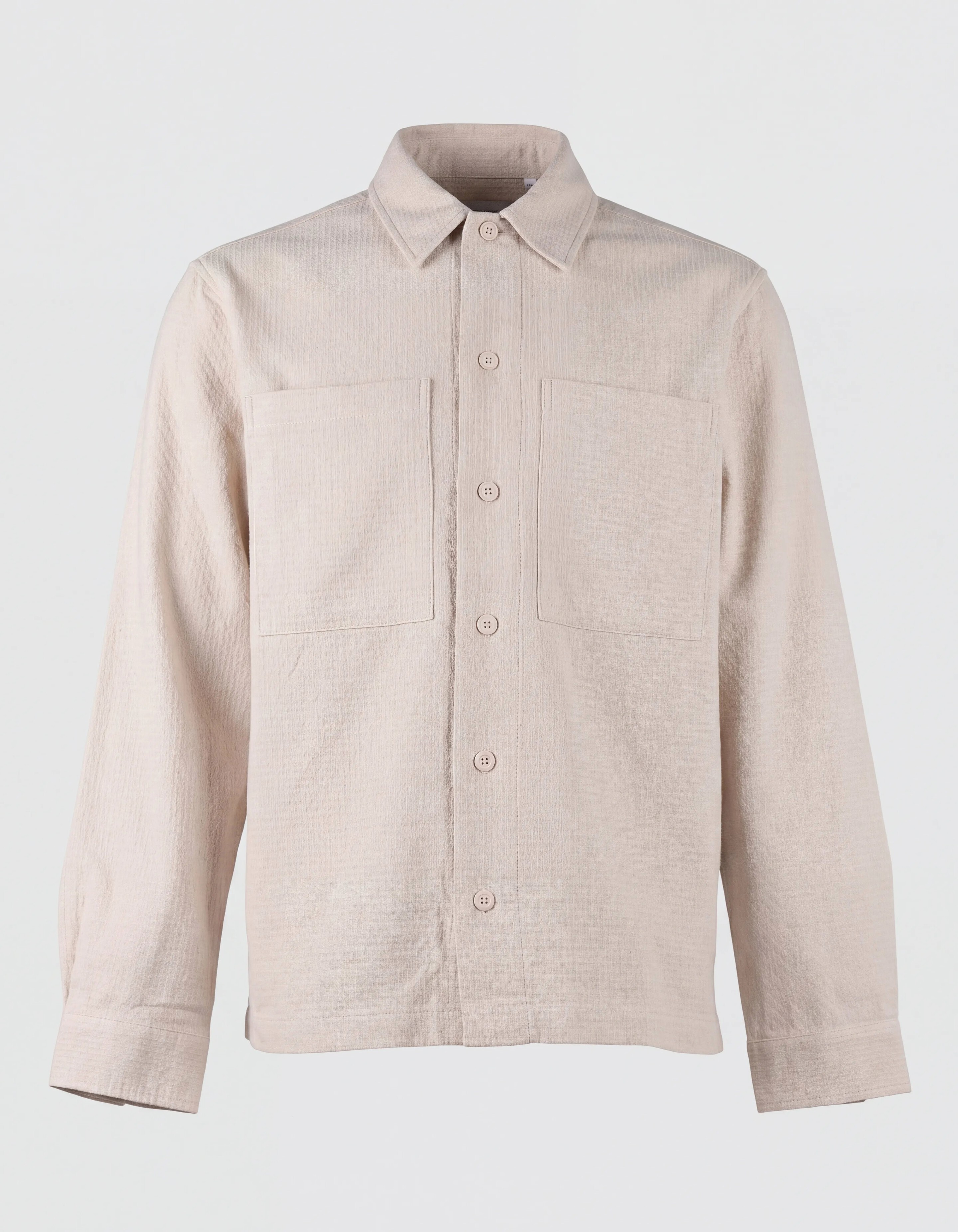 Block Jacquard Overshirt Lichtgrijs SHOEBY MEN