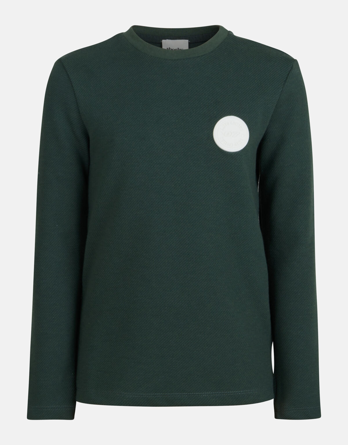 Structuur T-shirt Donkergroen SHOEBY BOYS