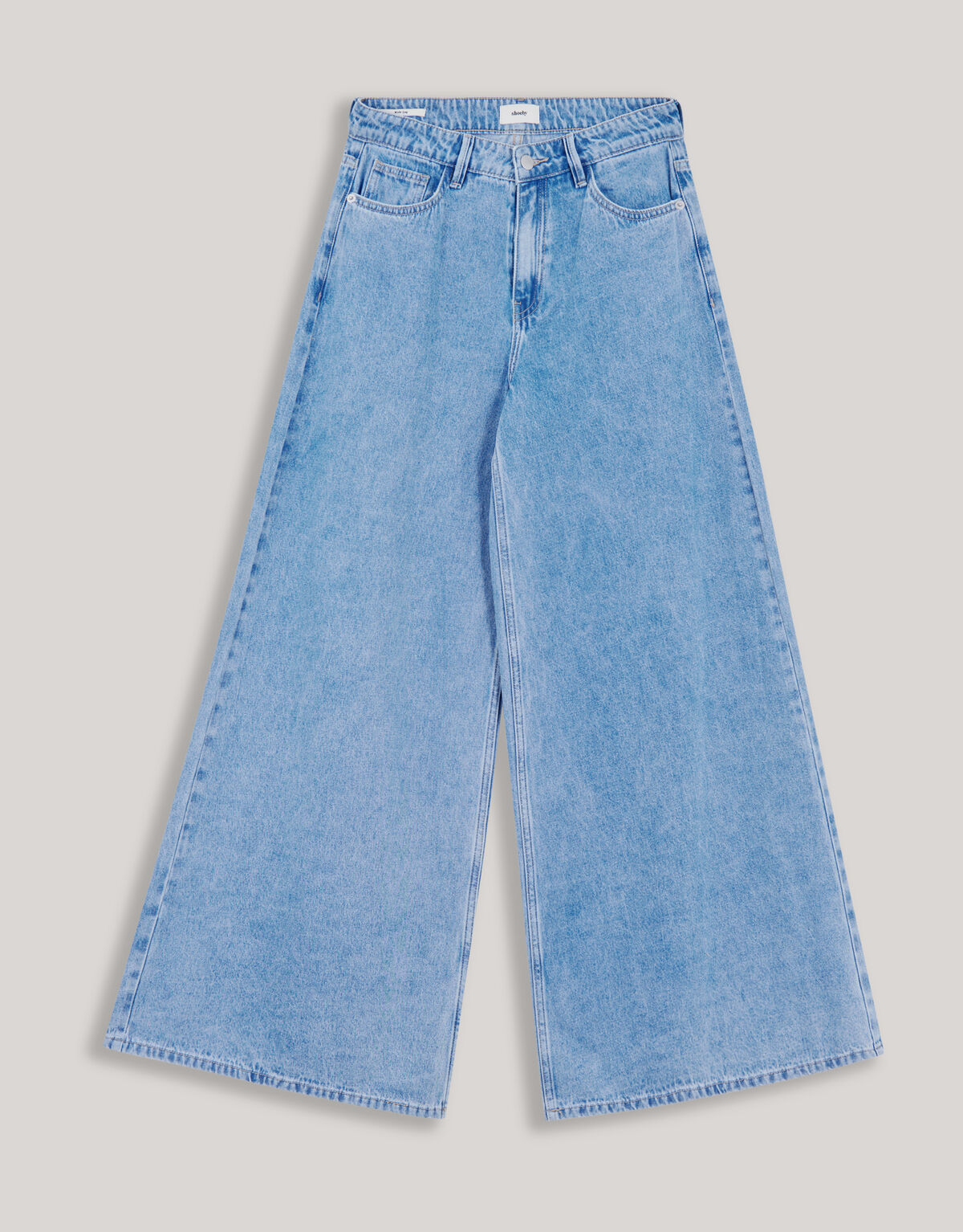 Ultra Wide Leg Fit Jeans Blauw By Lonneke SHOEBY WOMEN