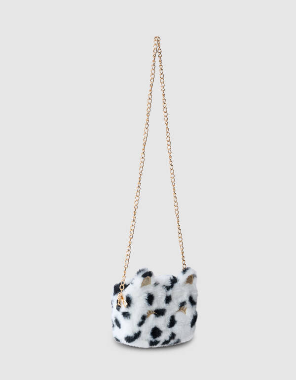 Cow Glitter Tas Wit SHOEBY ACCESSOIRES