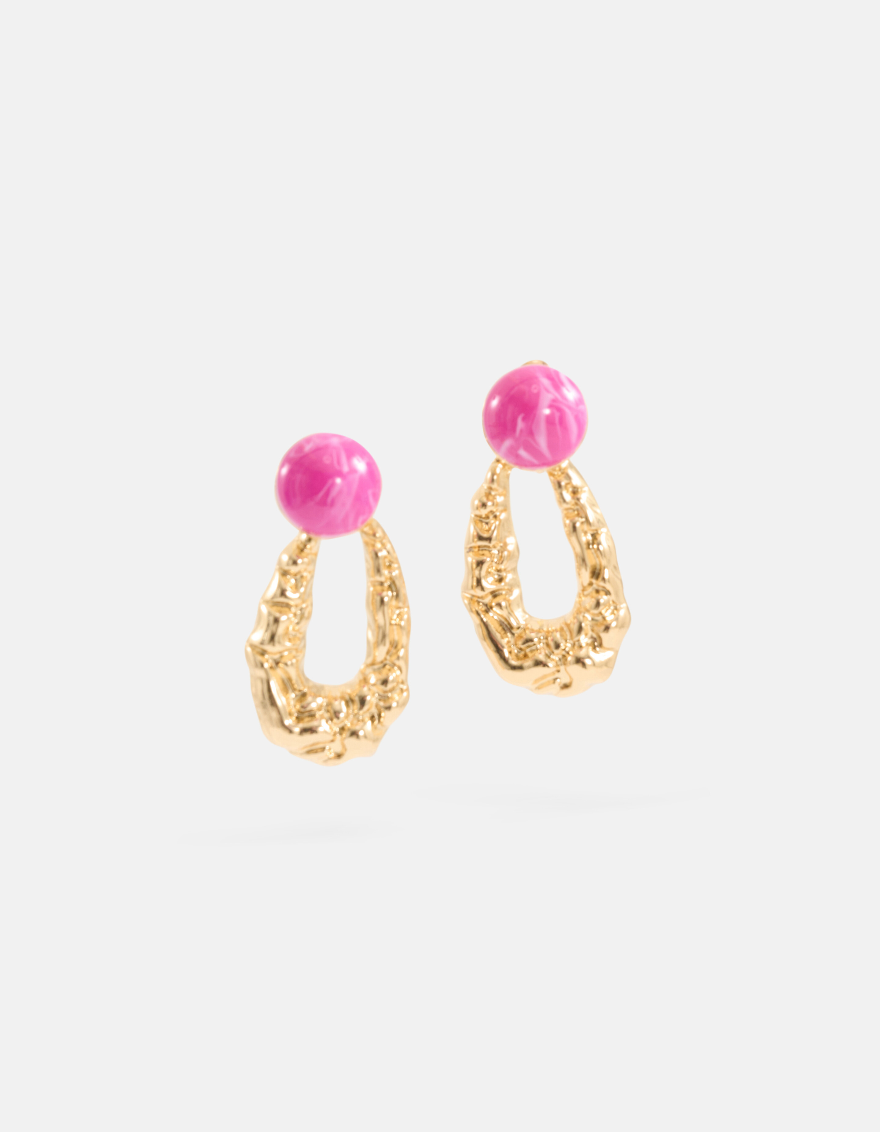 Ovale Steen Oorbellen Goud SHOEBY ACCESSOIRES