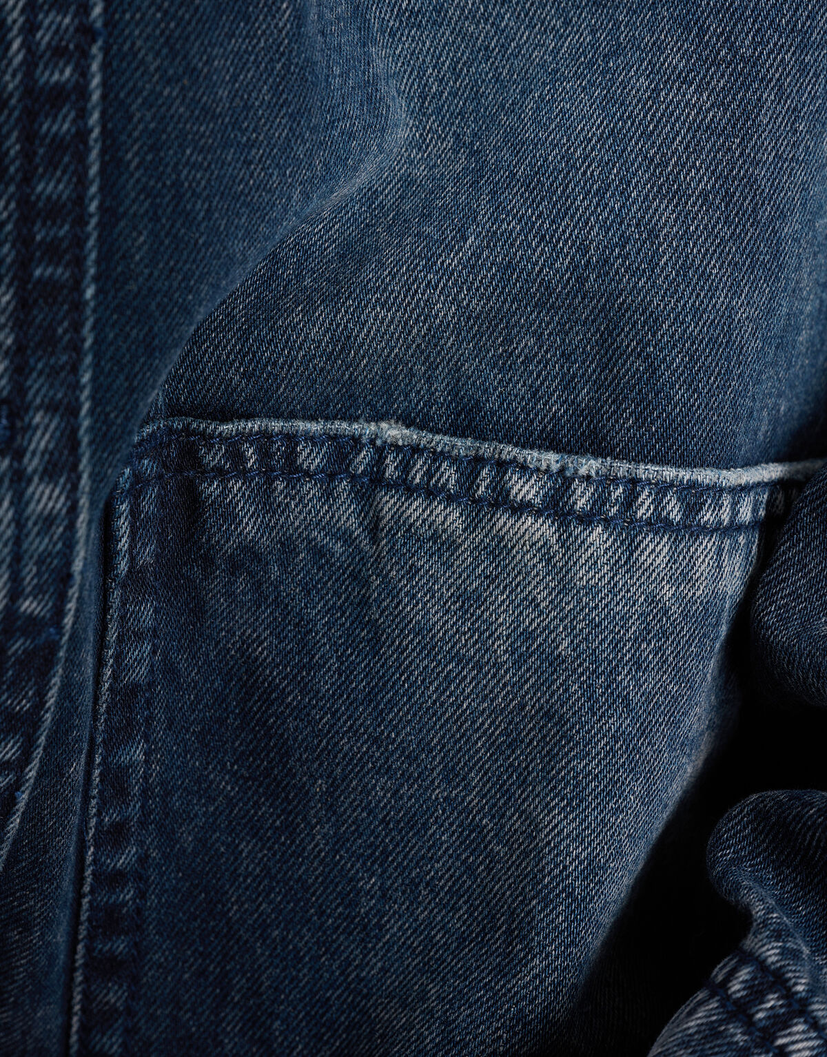 Denim Overshirt Blauw REFILL